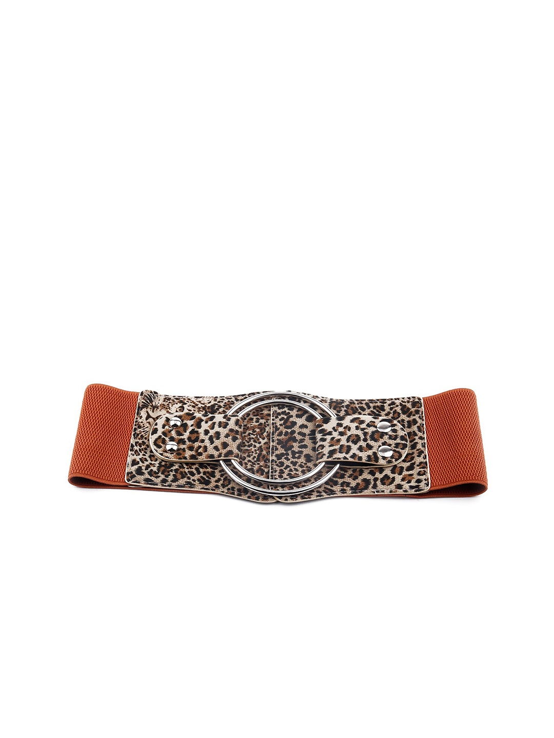 

ODETTE Women Grey & Brown Animal Printed Belt