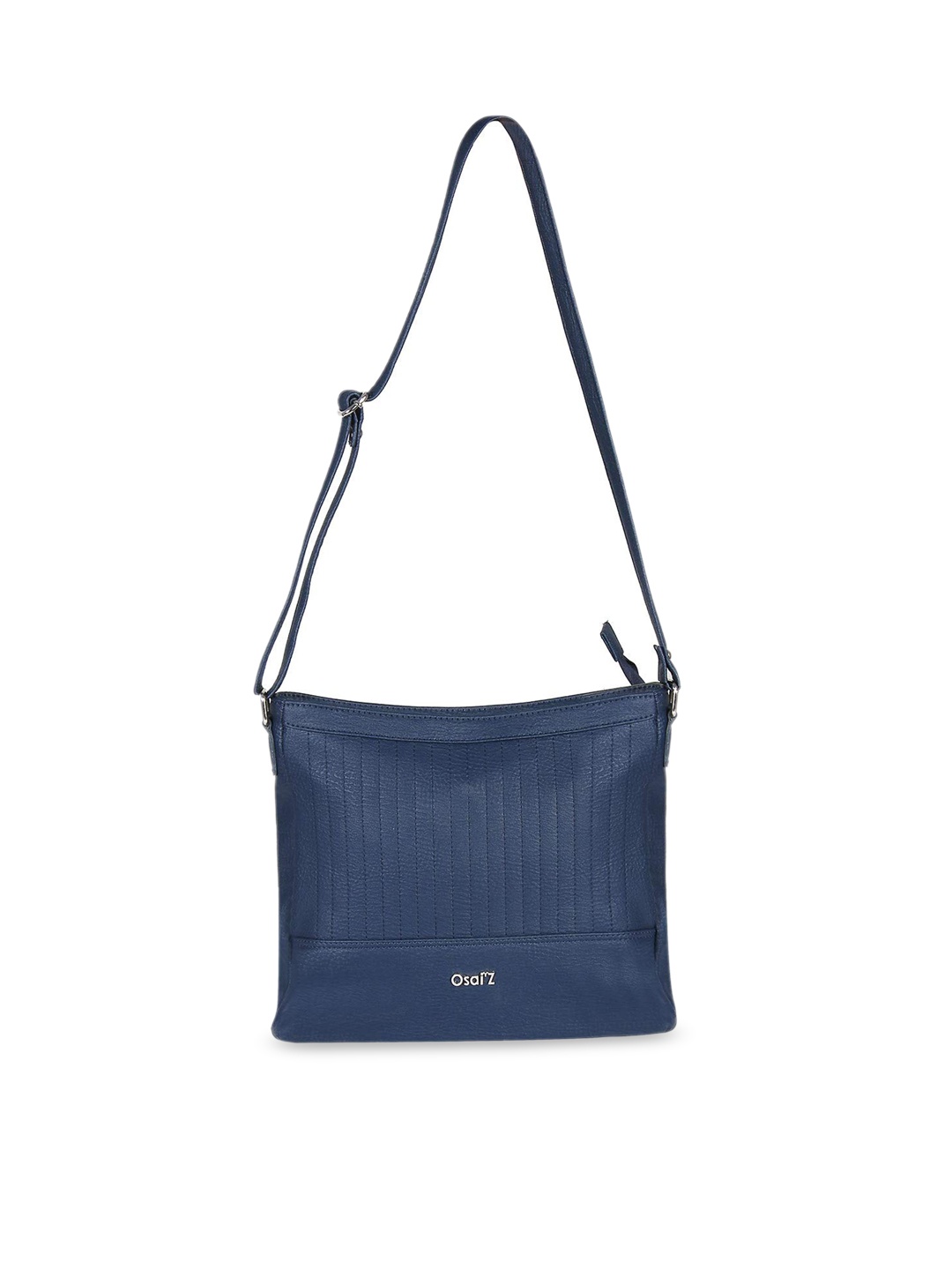 

OsaiZ Blue Textured Structured Sling Bag
