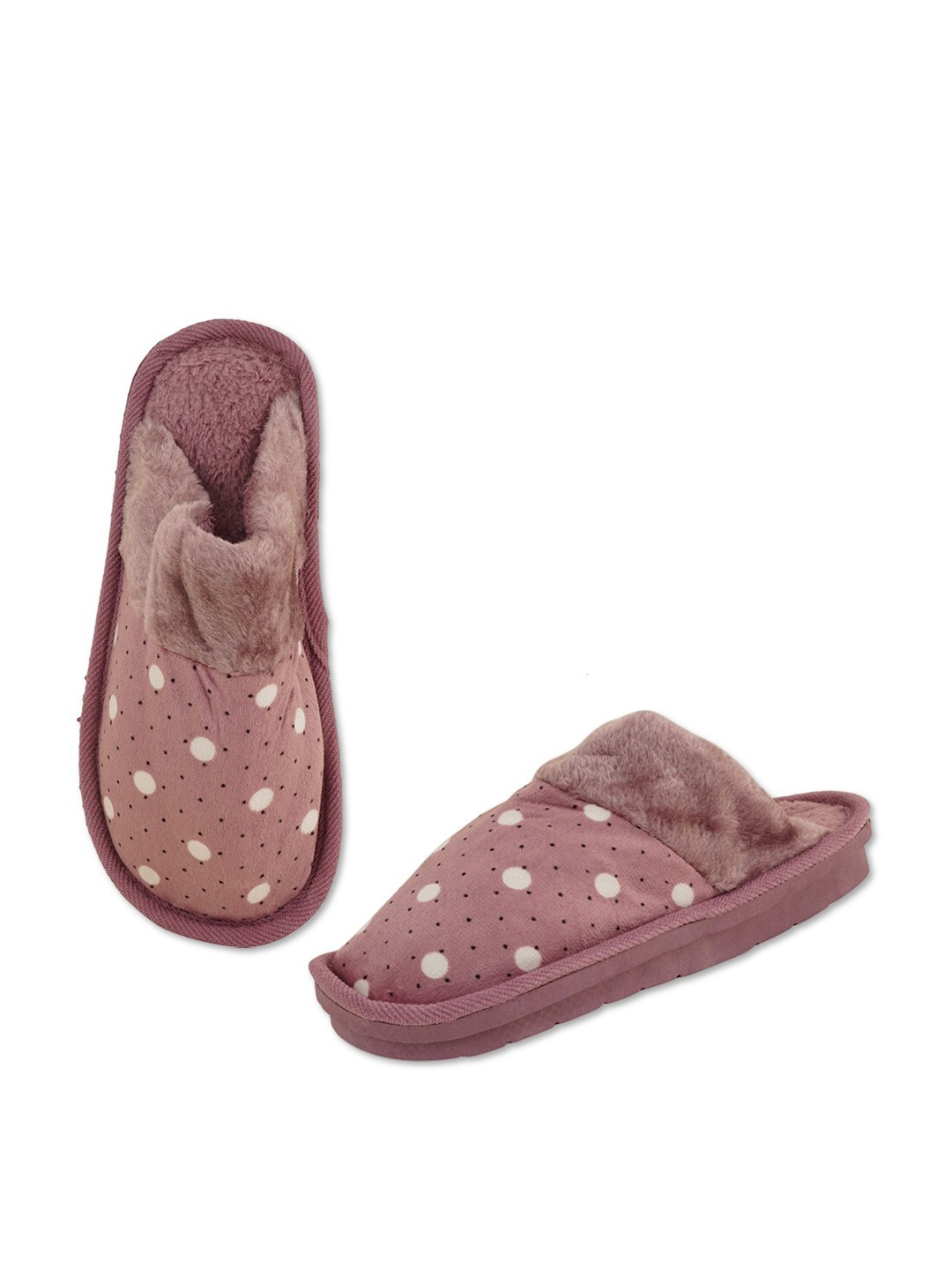 

SAPATOS Men Purple & White Printed Bedroom Slip-On Slippers