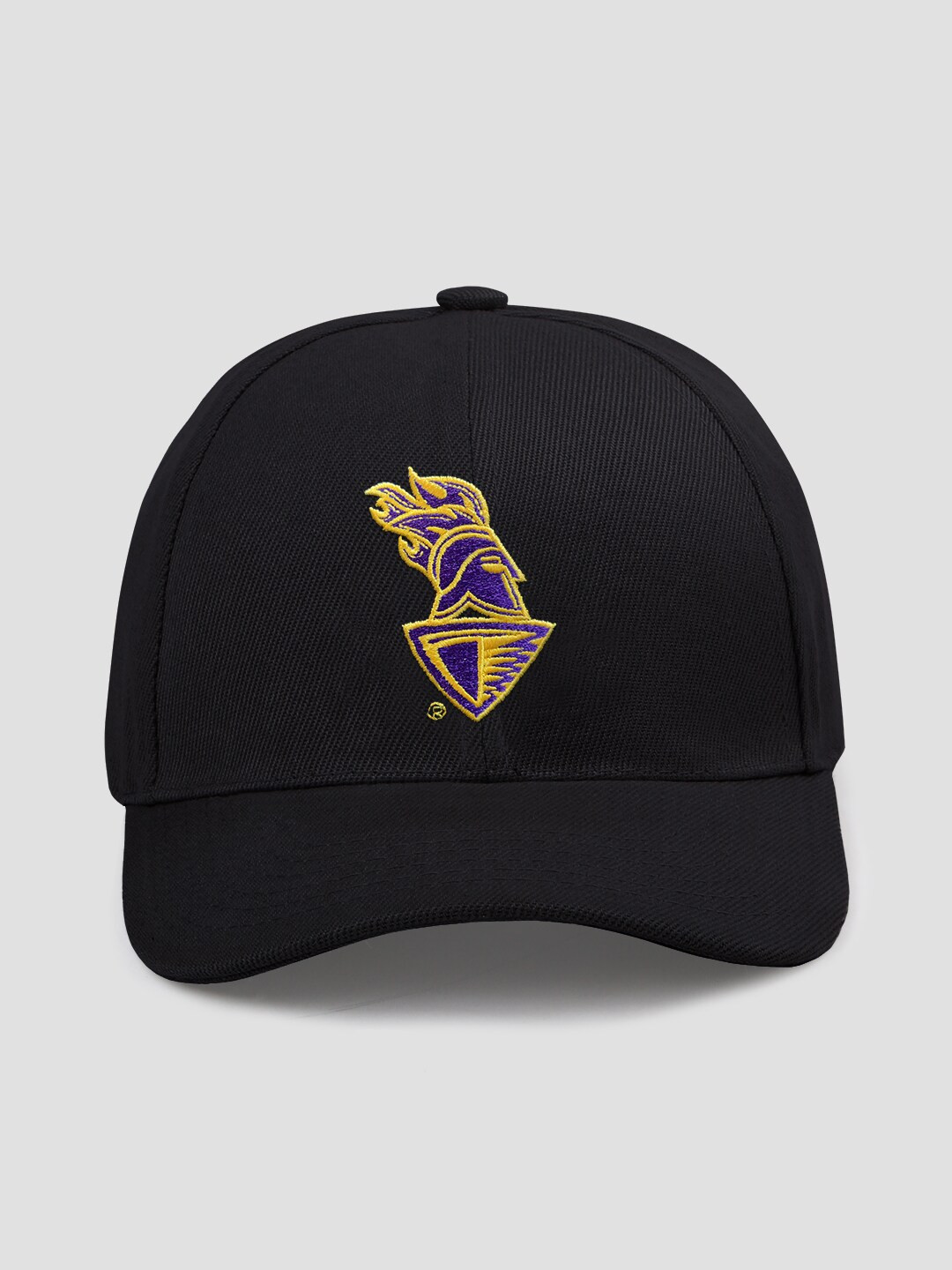 

The Souled Store Unisex Black & Yellow Printed KKR Logo Cotton Baseball Cap