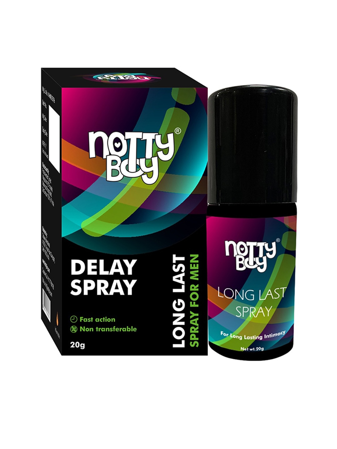 

noTTy Boy OverTime Non Transferable Long Last Spray 20 g, Black