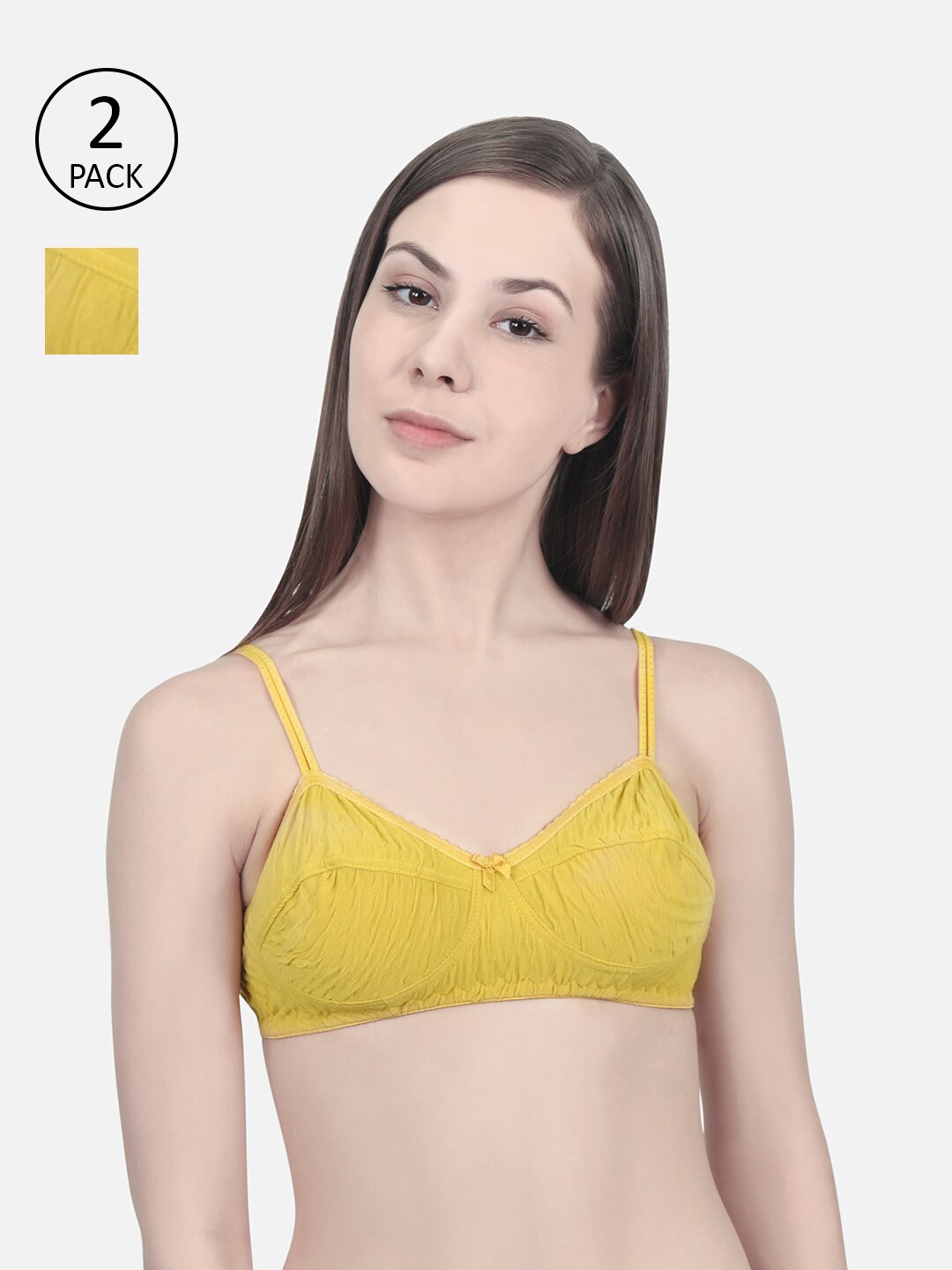 

Innocence Mustard Non Padded Bra