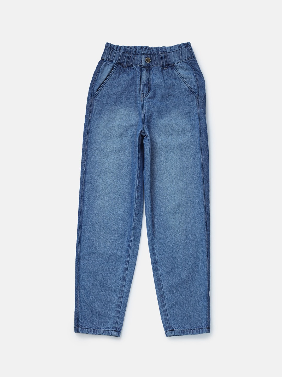 

Gini and Jony Girls Blue Low Distress Light Fade Jeans