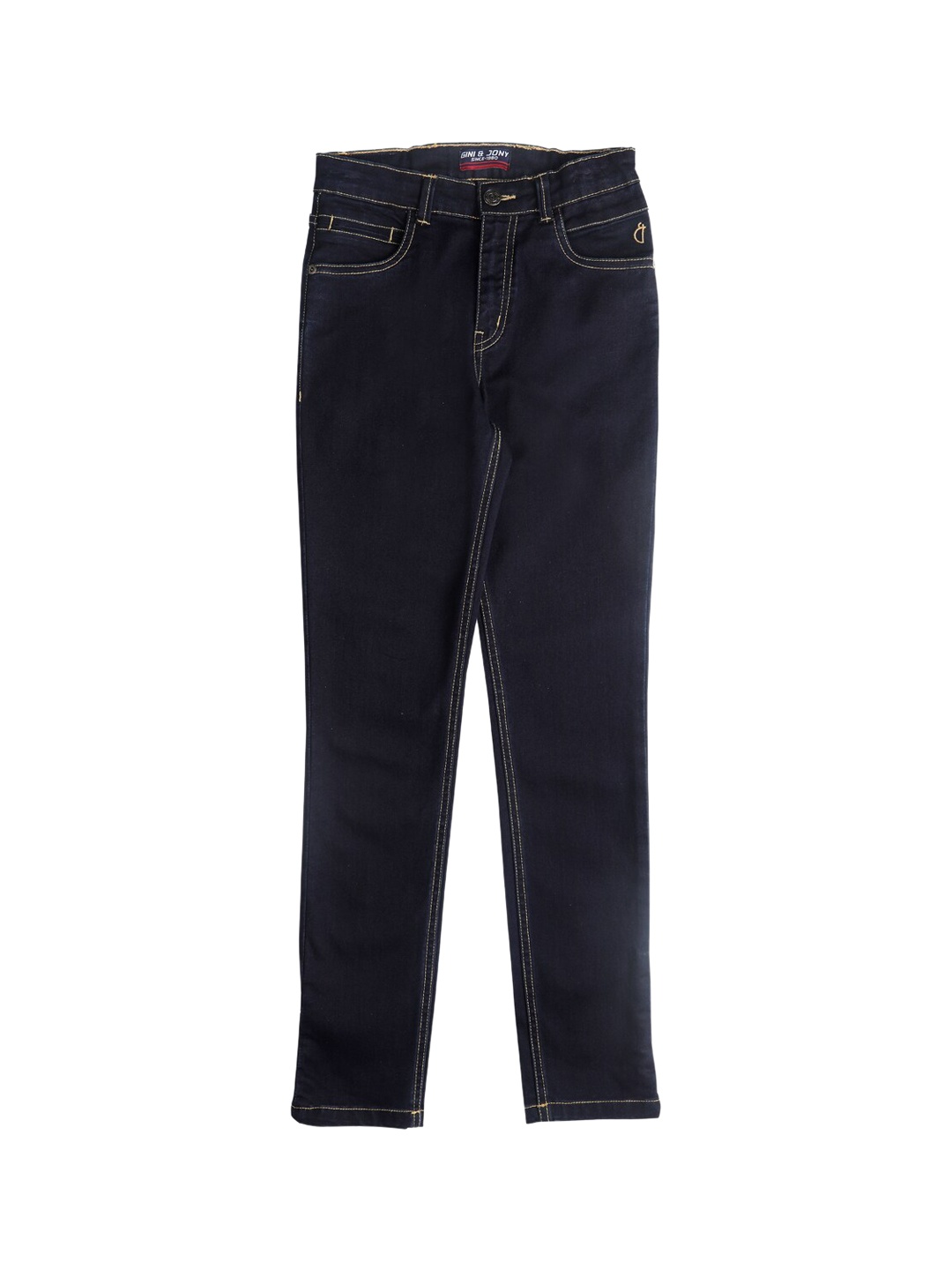 

Gini and Jony Boys Navy Blue Mid Rise Jeans