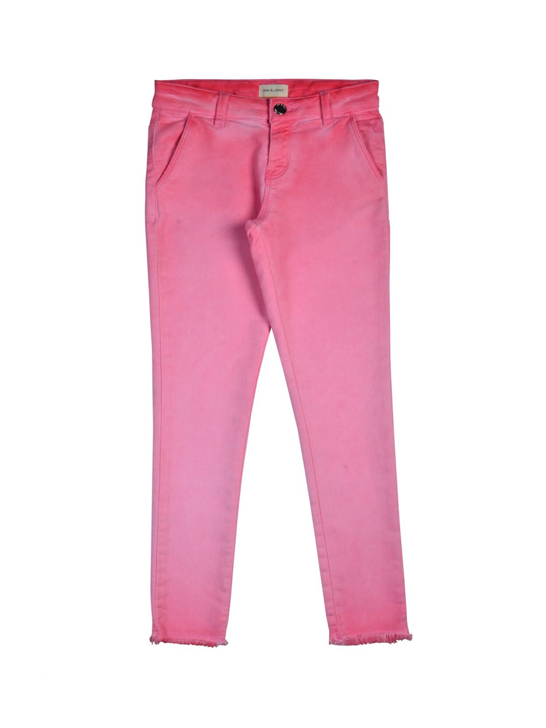 

Gini and Jony Girls Pink Mid Rise Regular Fit Jeans