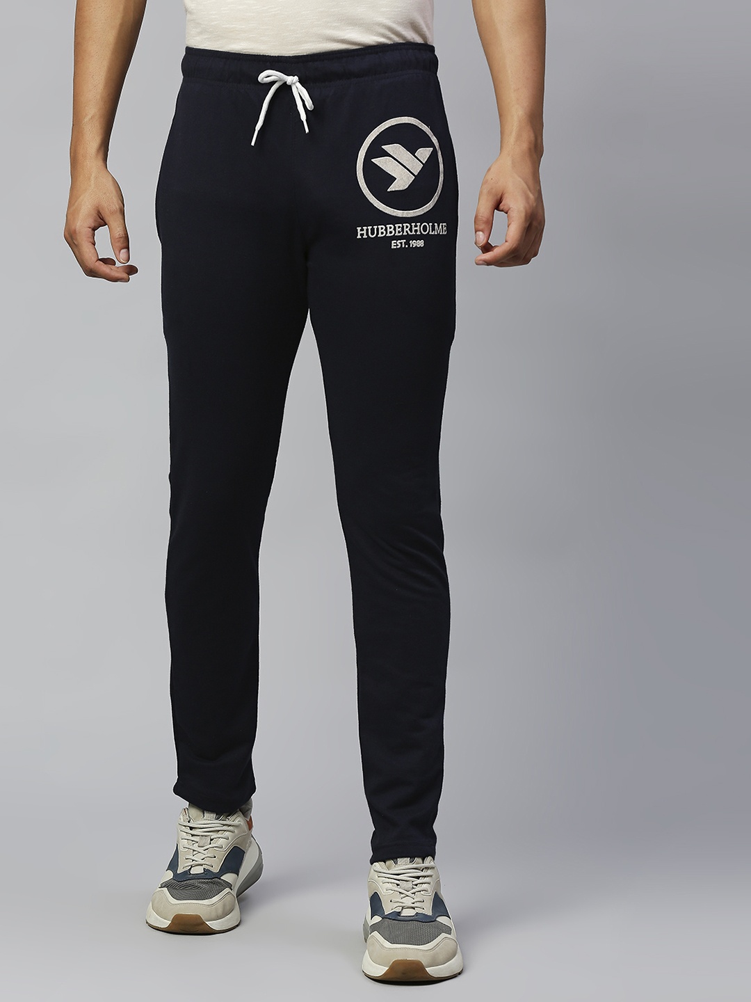 

Hubberholme Navy Slim Fit Track Pants, Navy blue