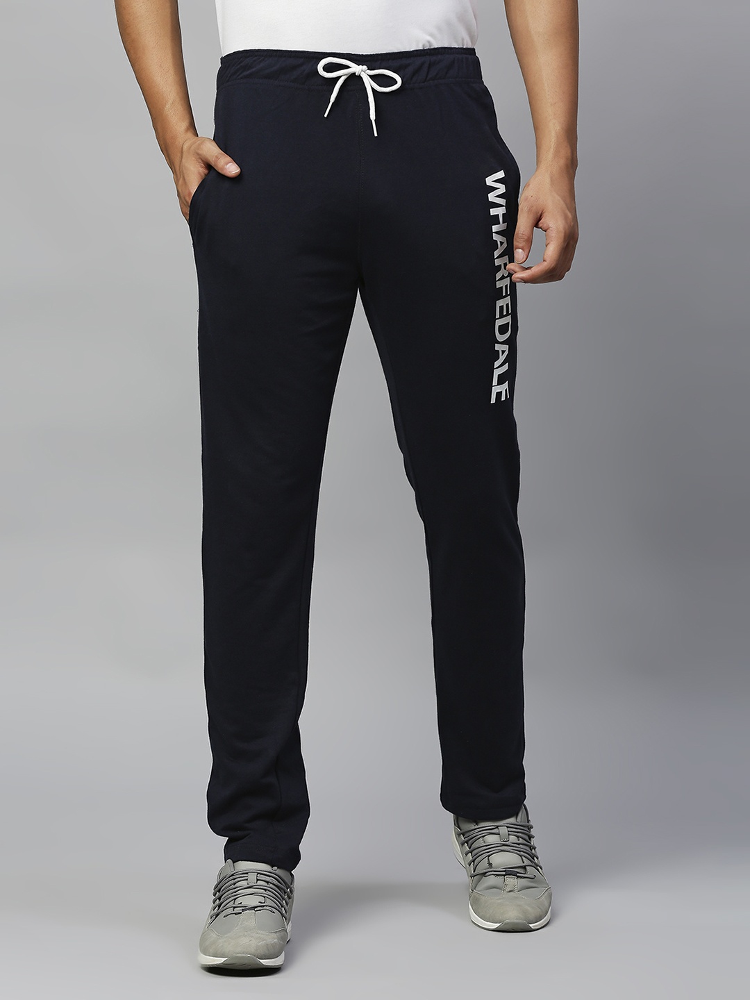

Hubberholme Navy Slim Fit Track Pants, Navy blue