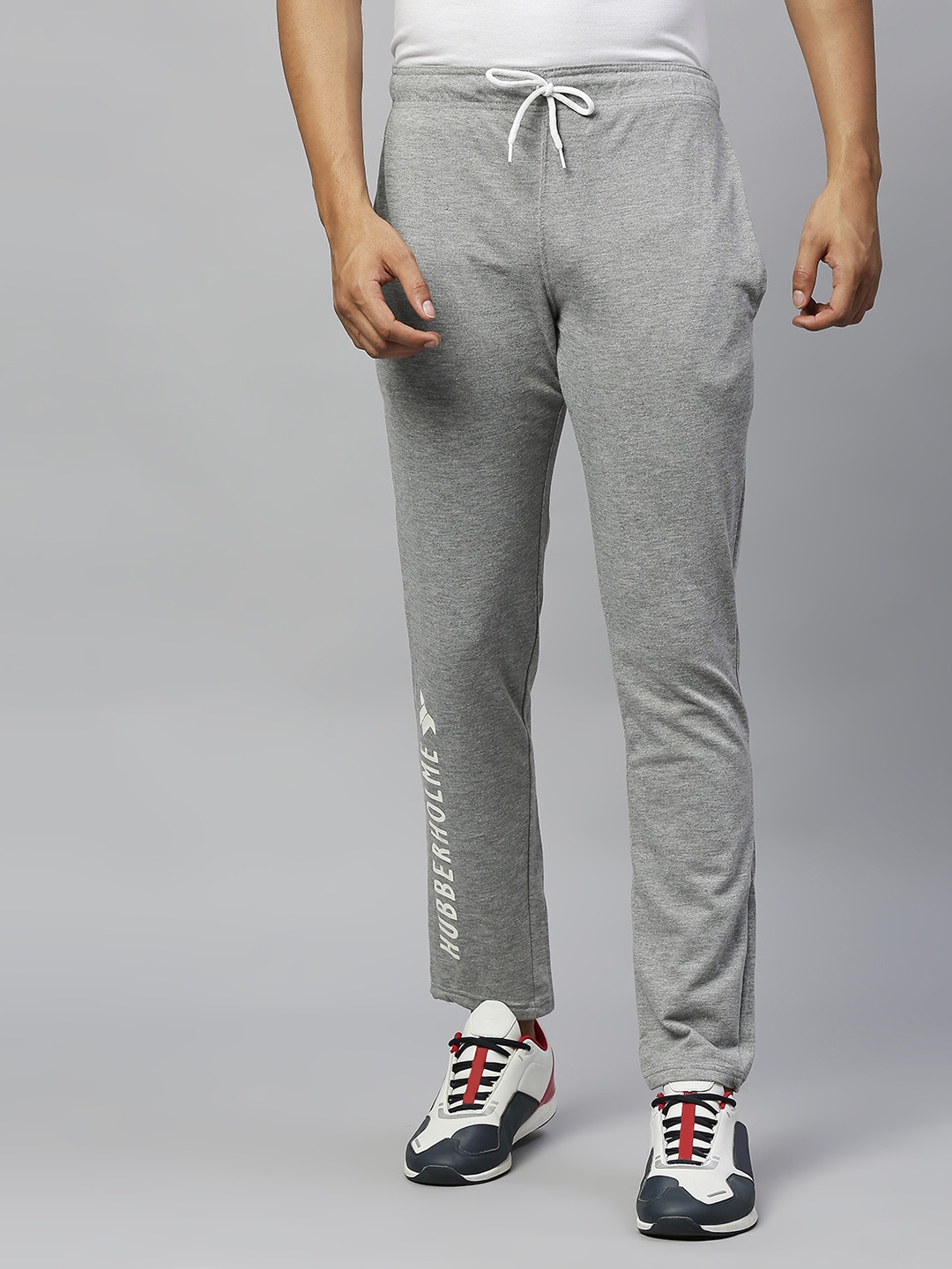 

Hubberholme Grey Melange Slim Fit Track Pants