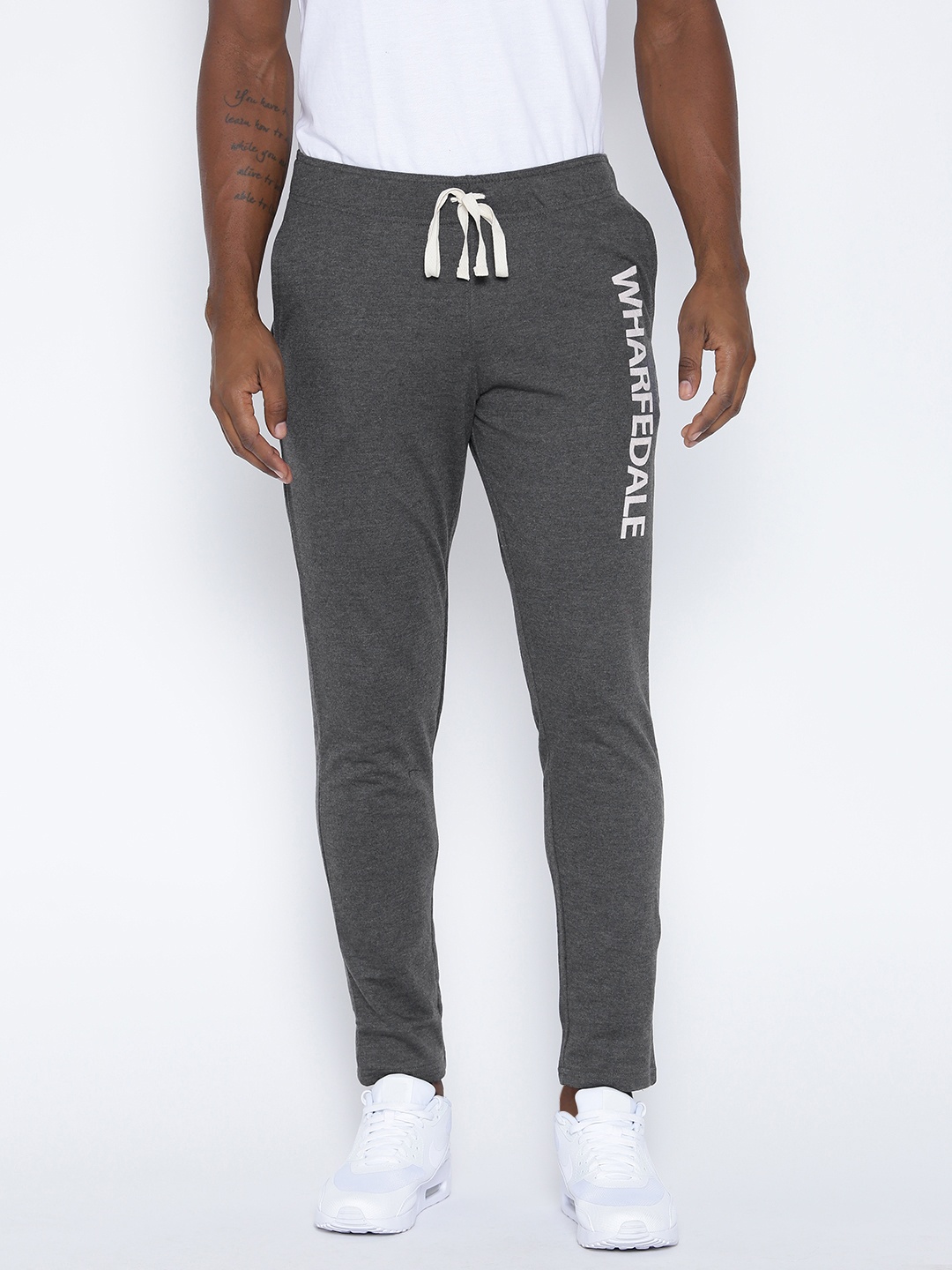 

Hubberholme Charcoal Grey Slim Fit Track Pants