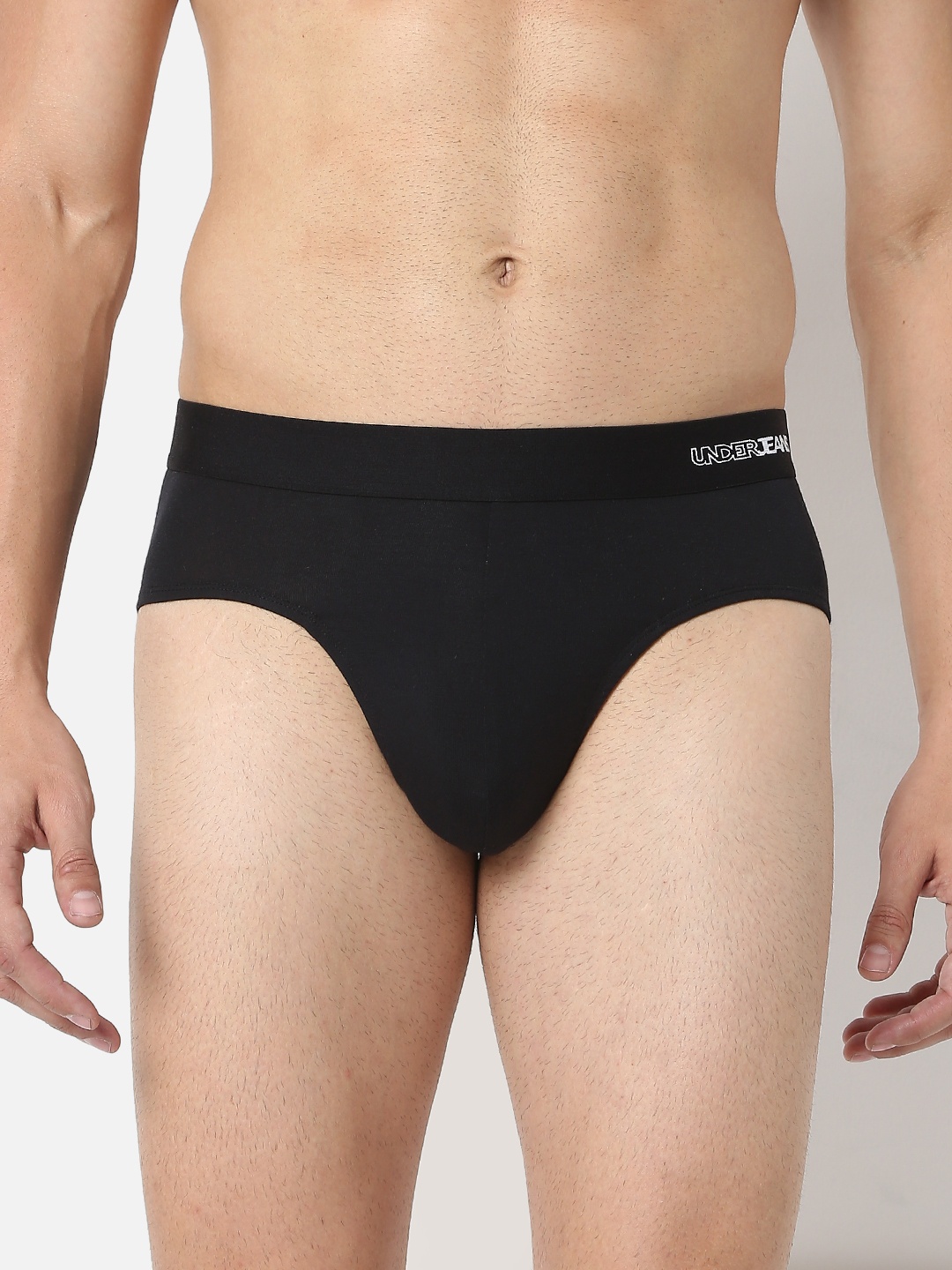 

UnderJeans by Spykar Men Cotton Blend Brief, Black