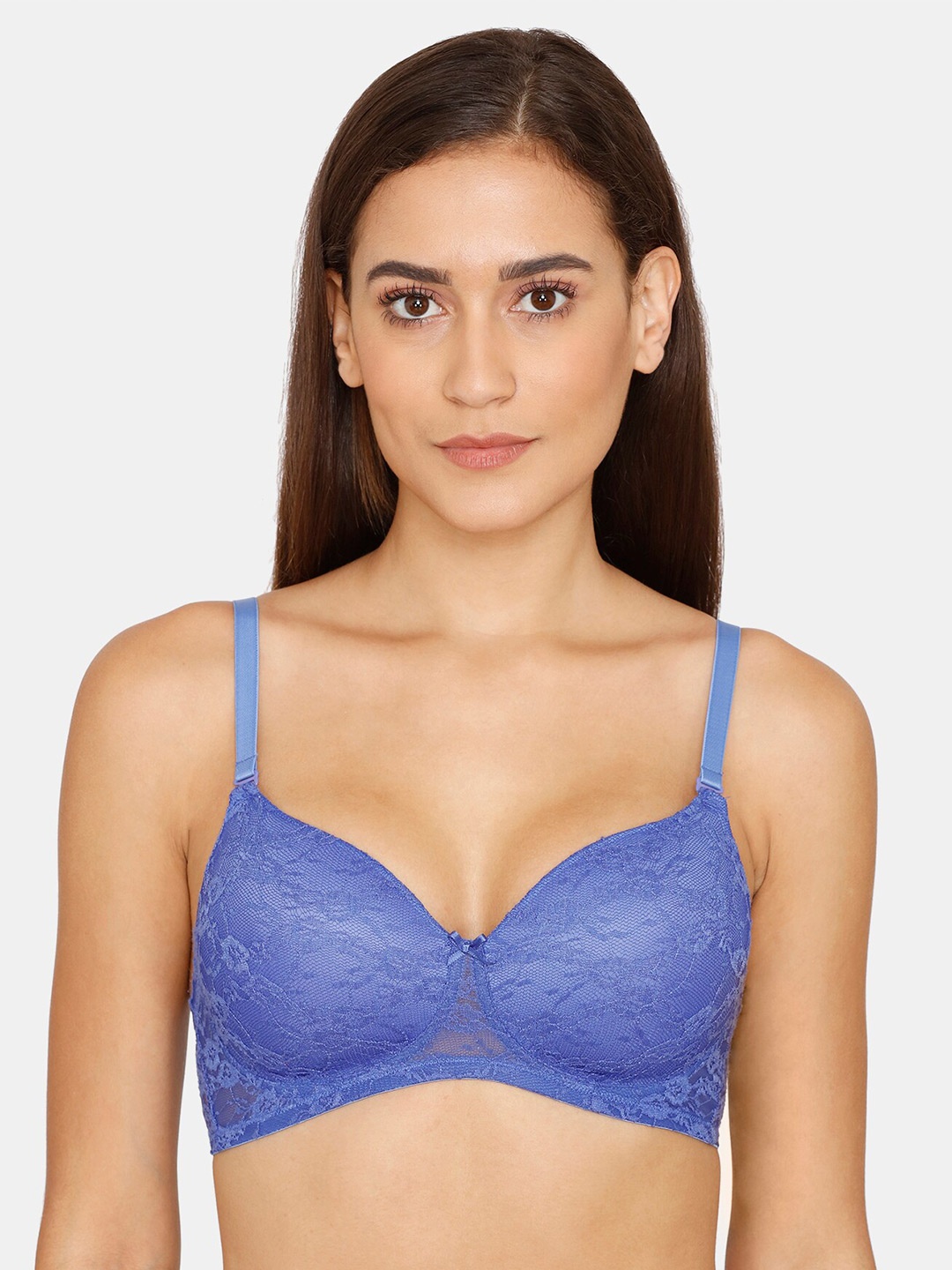 

Rosaline by Zivame Blue Floral Bra