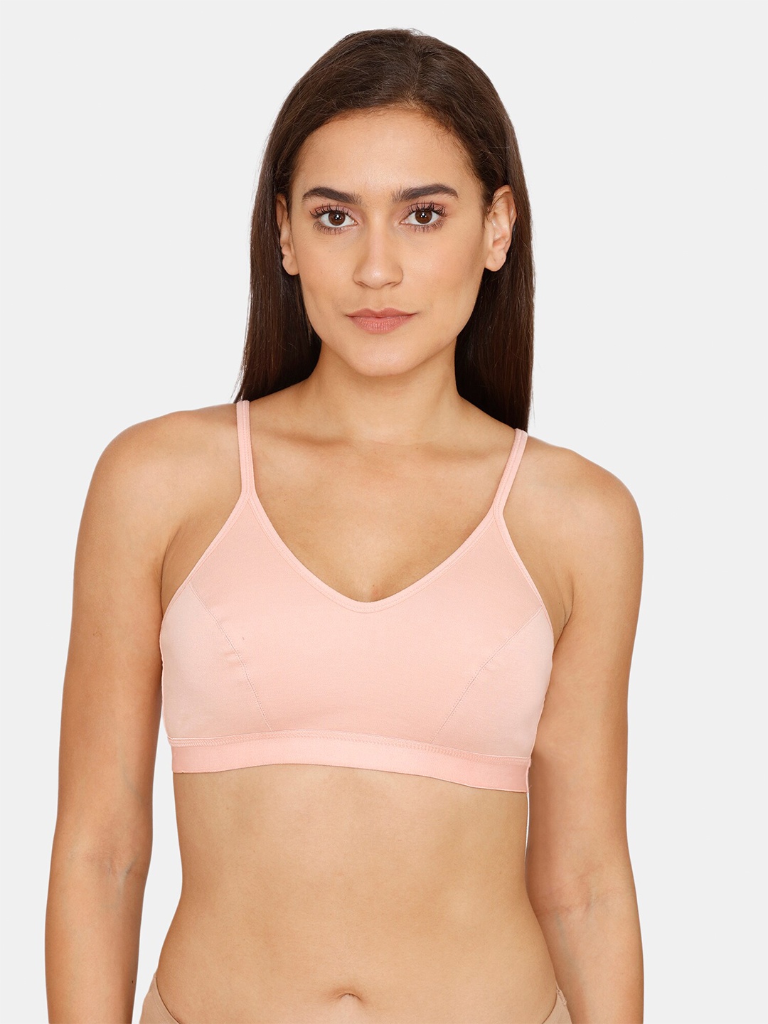 

Rosaline by Zivame Beige Solid Non-Wired Bra