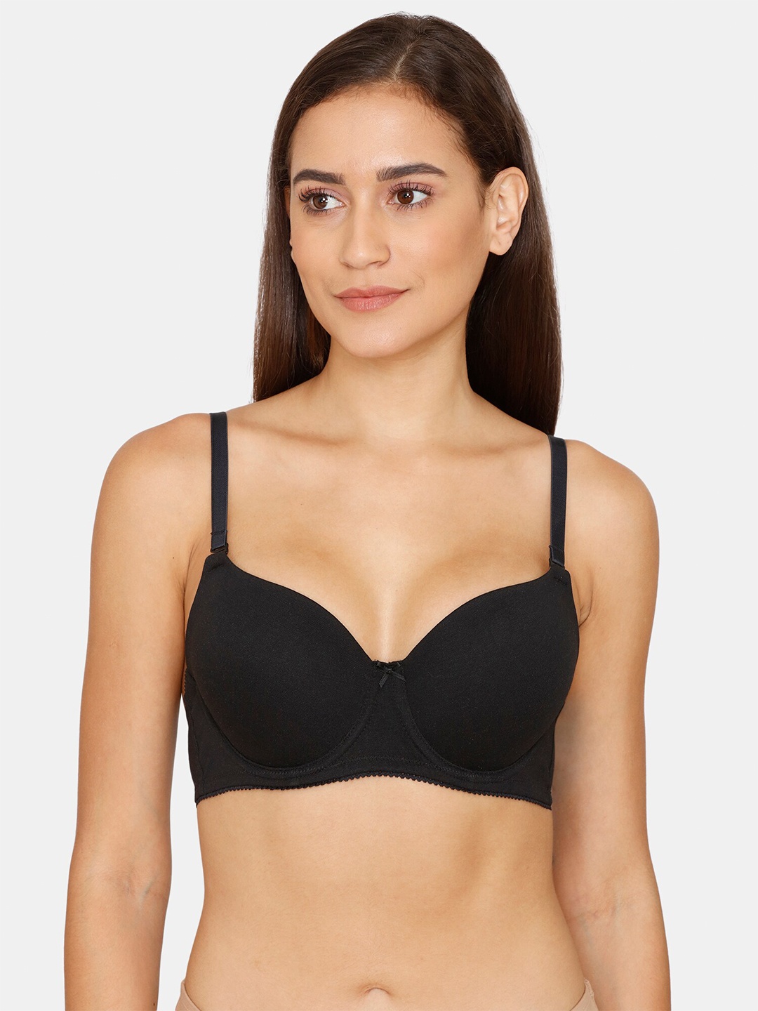 

Rosaline by Zivame Black Bra Underwired Lightly Padded Bra