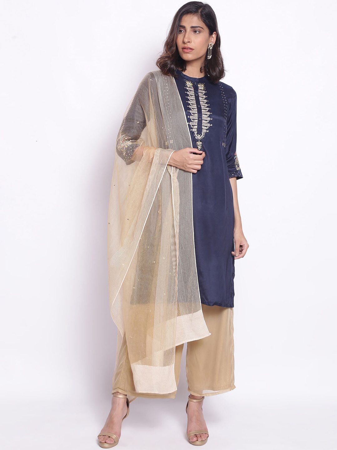 

WISHFUL Women Blue Kurta