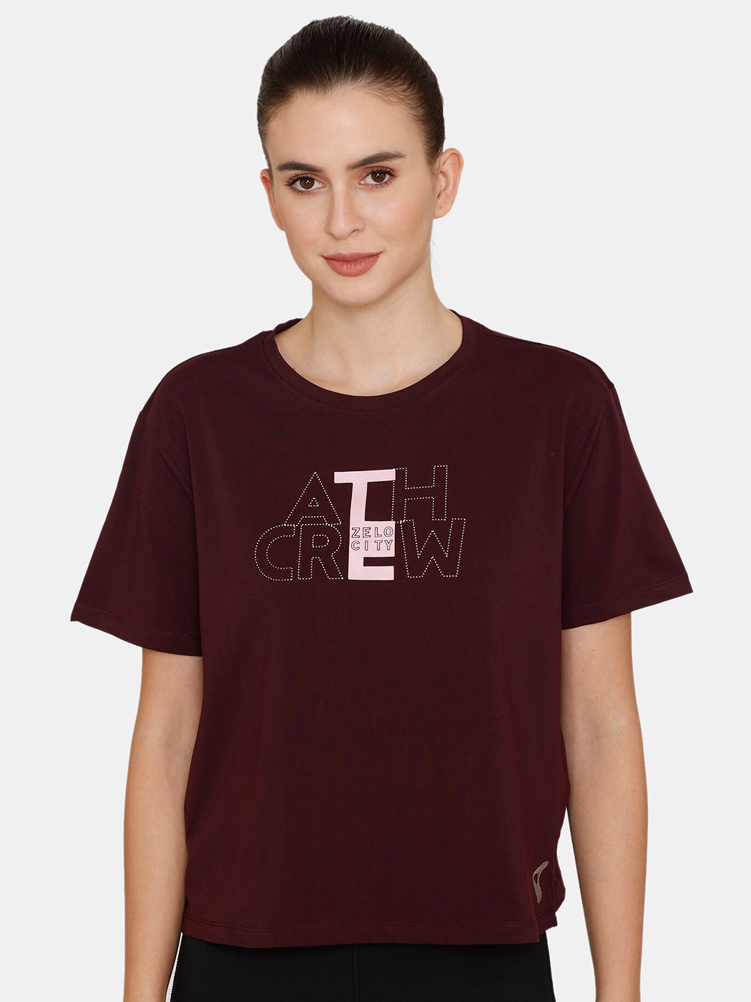 

Zelocity by Zivame Purple Print Top