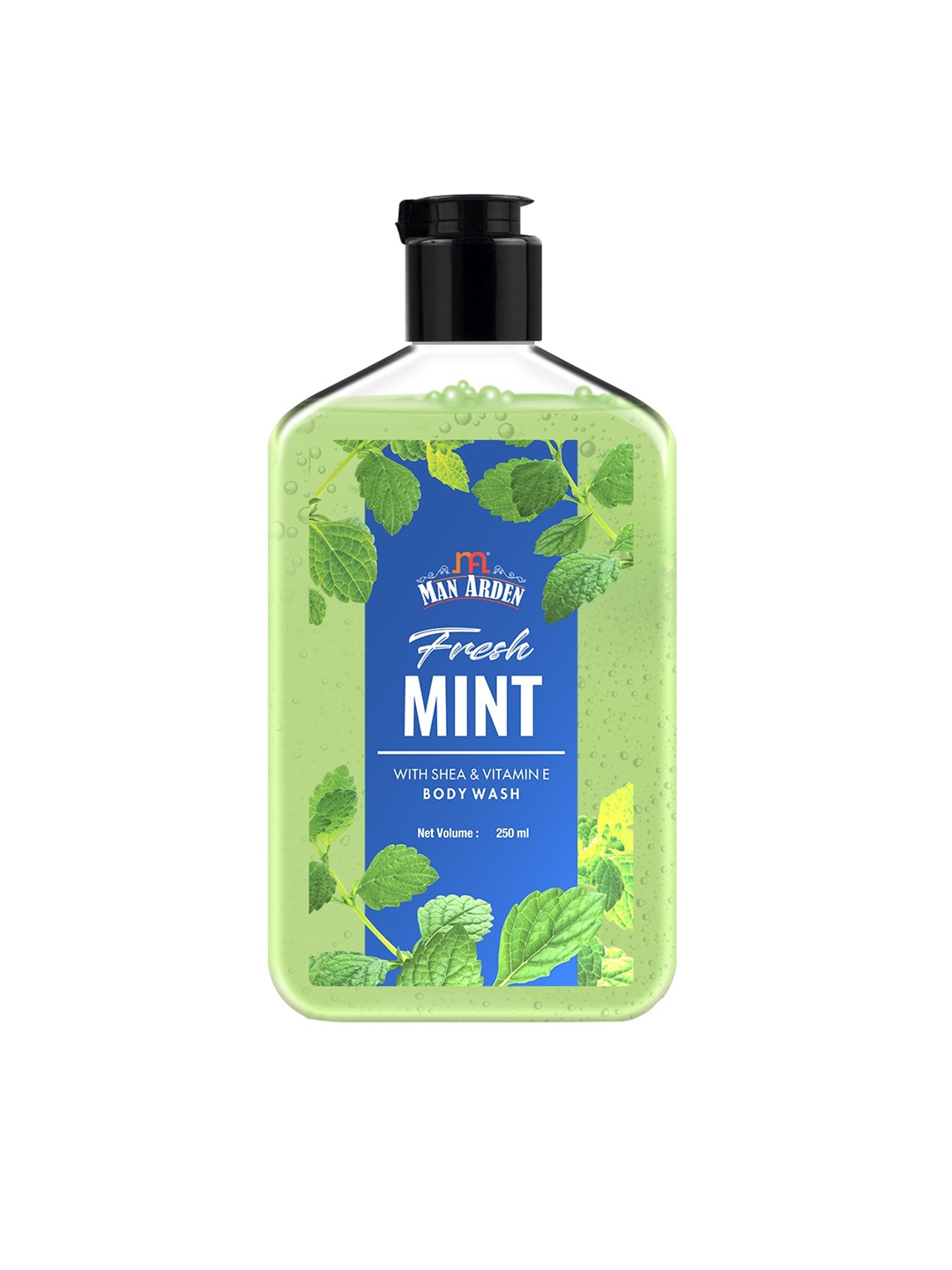 

Man Arden Men Fresh Mint Luxury Body Wash with Shea & Vitamin E - 250 ml, Green