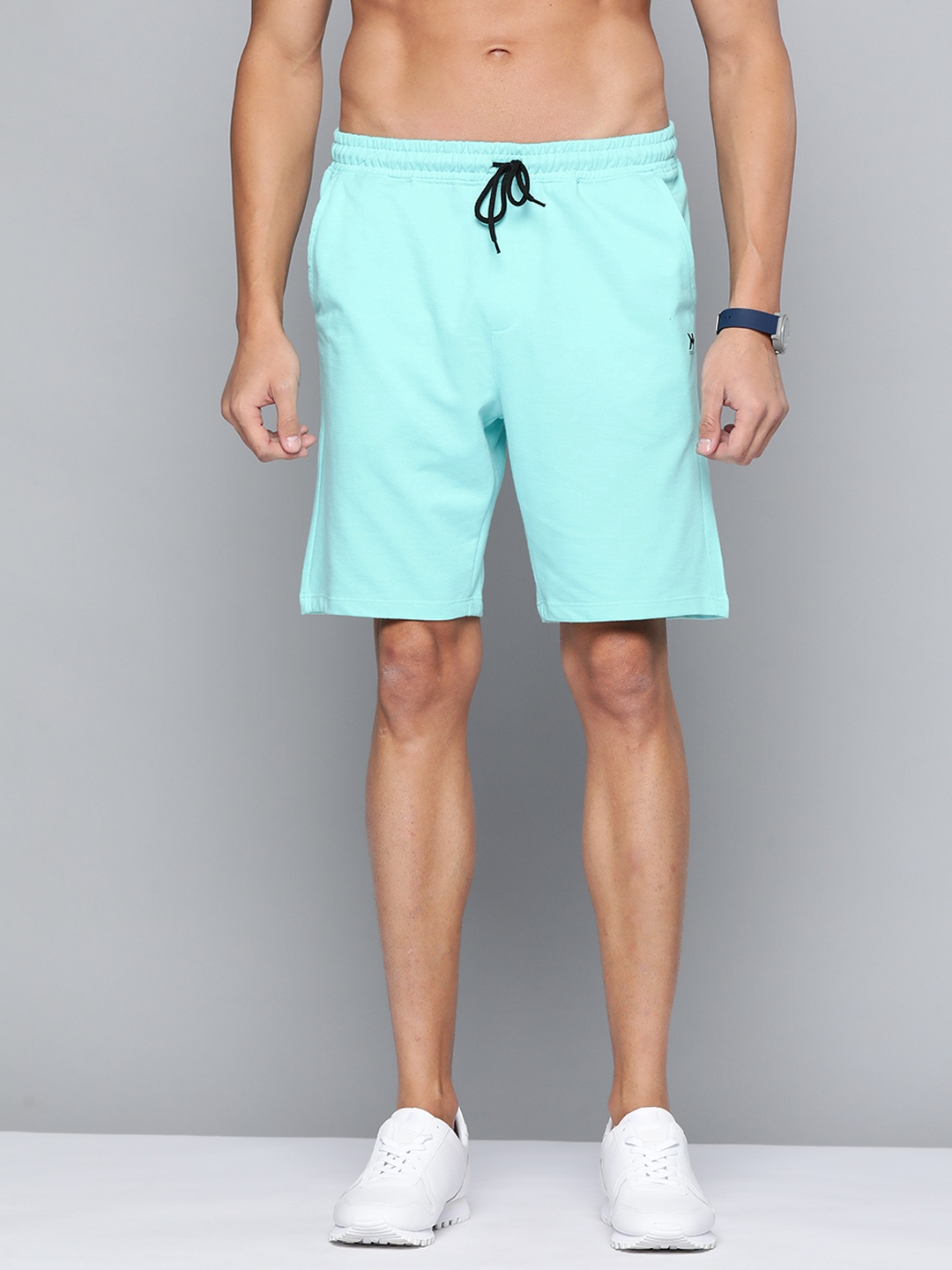 

Kook N Keech Men Turquoise Blue Solid Shorts