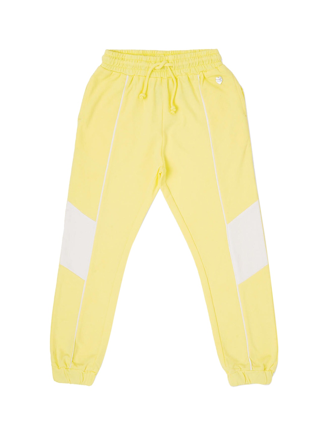 

Pepe Jeans Girls Yellow Cotton Straight-Fit Joggers