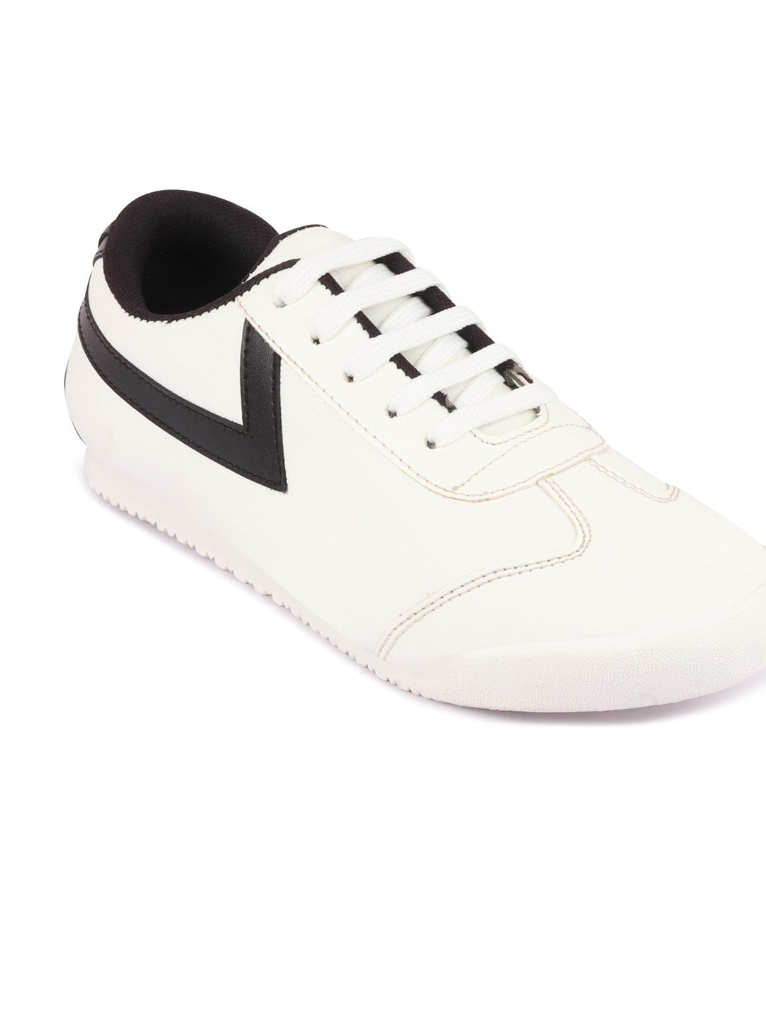 

FAUSTO Men White Colourblocked PU Sneakers