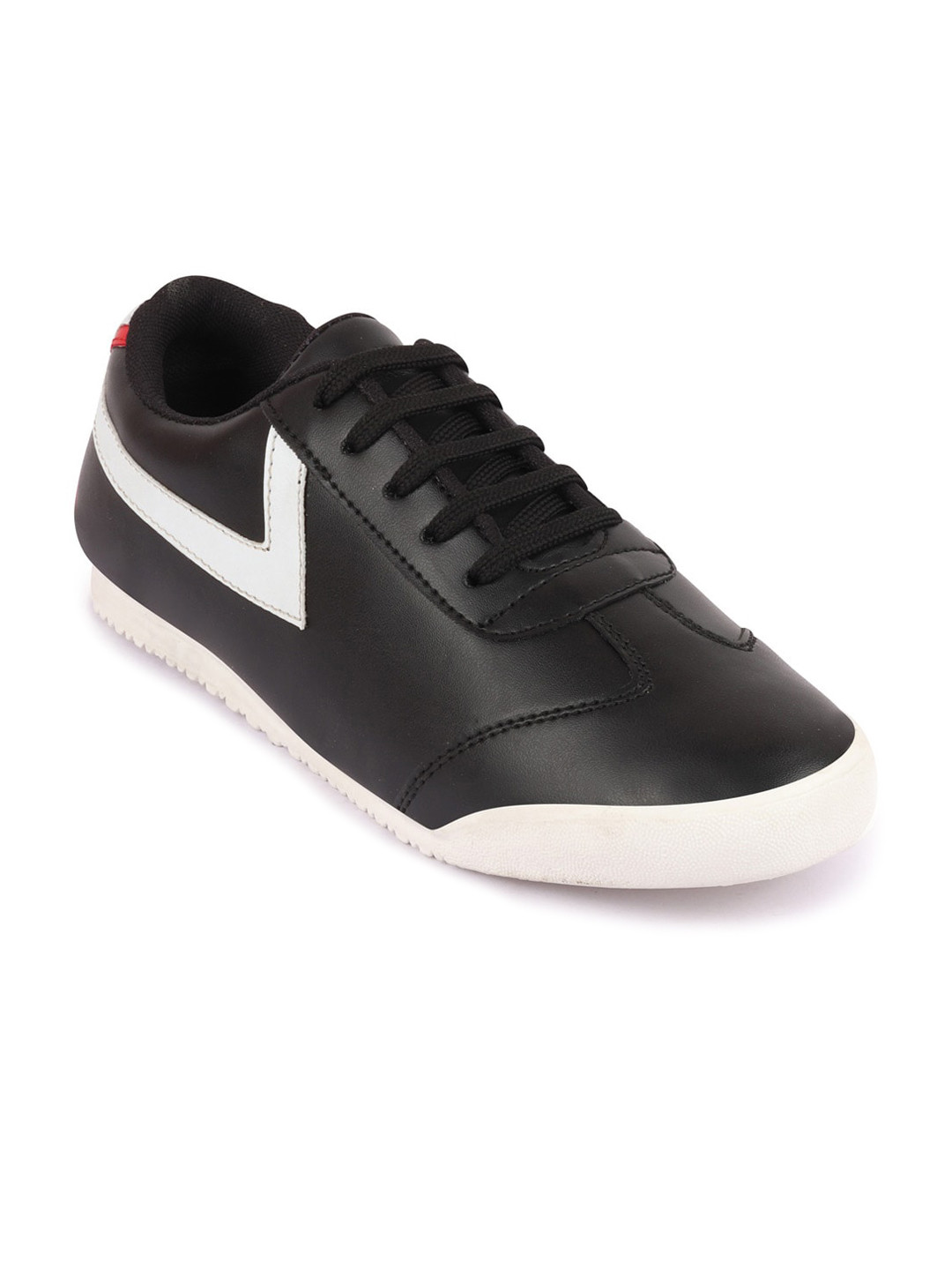 

FAUSTO Men Black Textured PU Sneakers