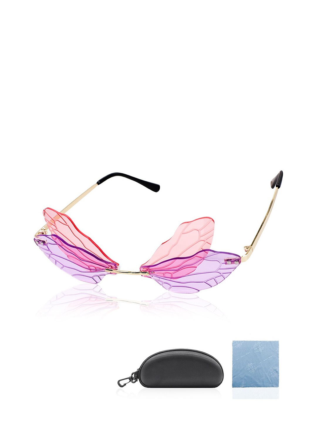

Palay Women Pink Lens & Purple Butterfly Sunglasses with UV Protected Lens