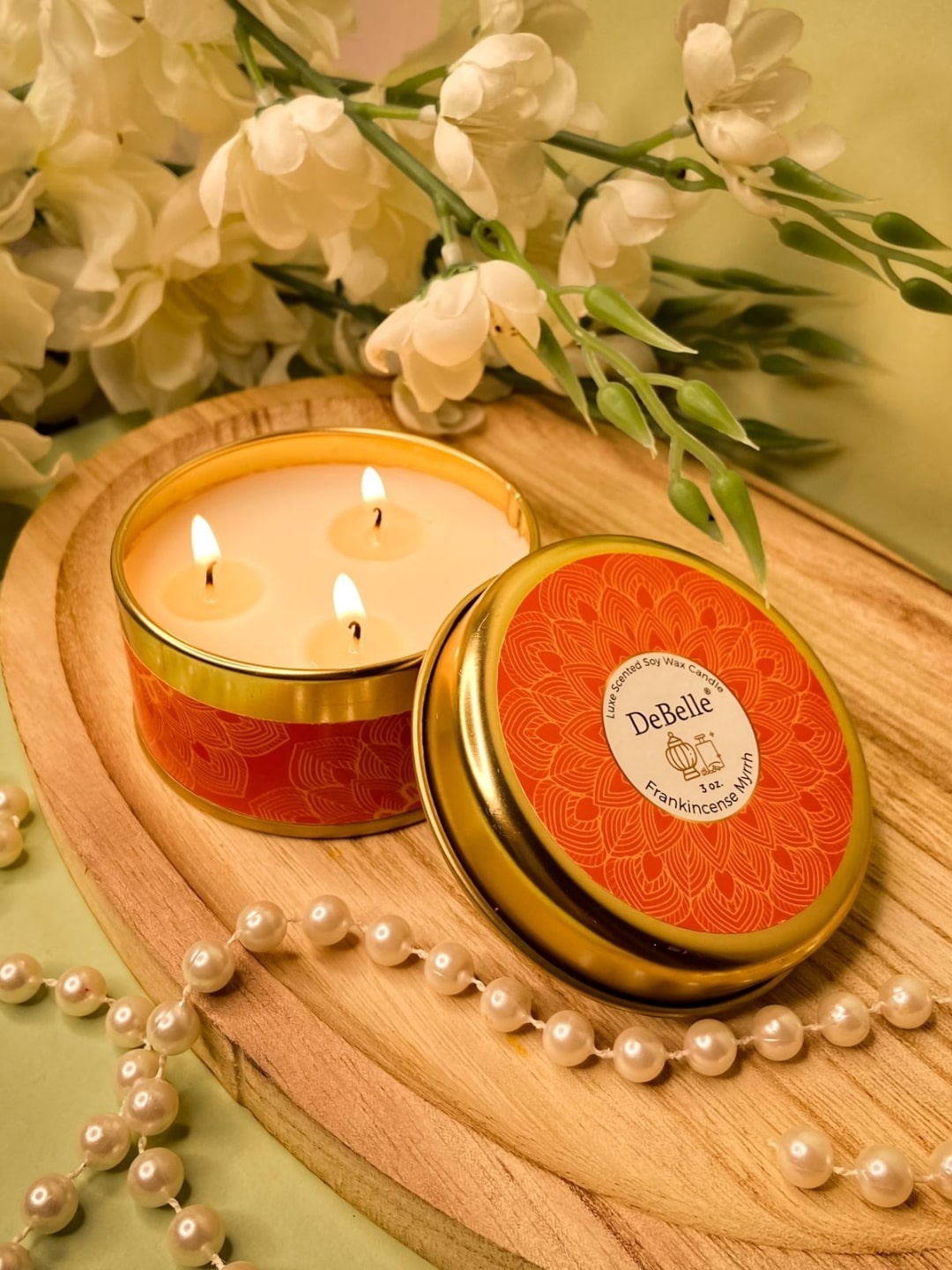 

DeBelle Orange Scented Soy Wax Candle - Frankincense Myrrh