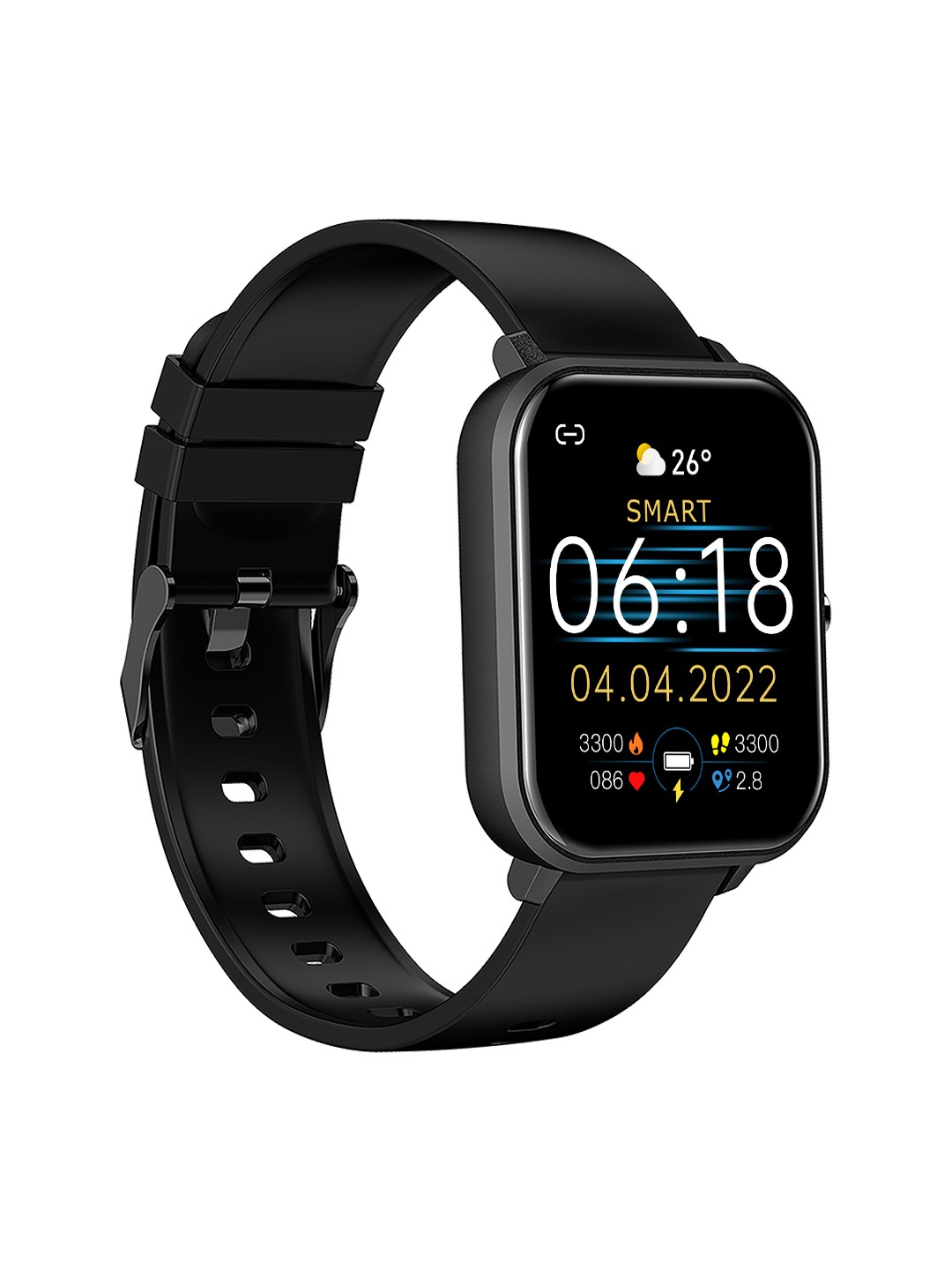 

pTron Pulsefit Pro Bluetooth Calling Smartwatch with 1.69" Full Touch Screen - Black