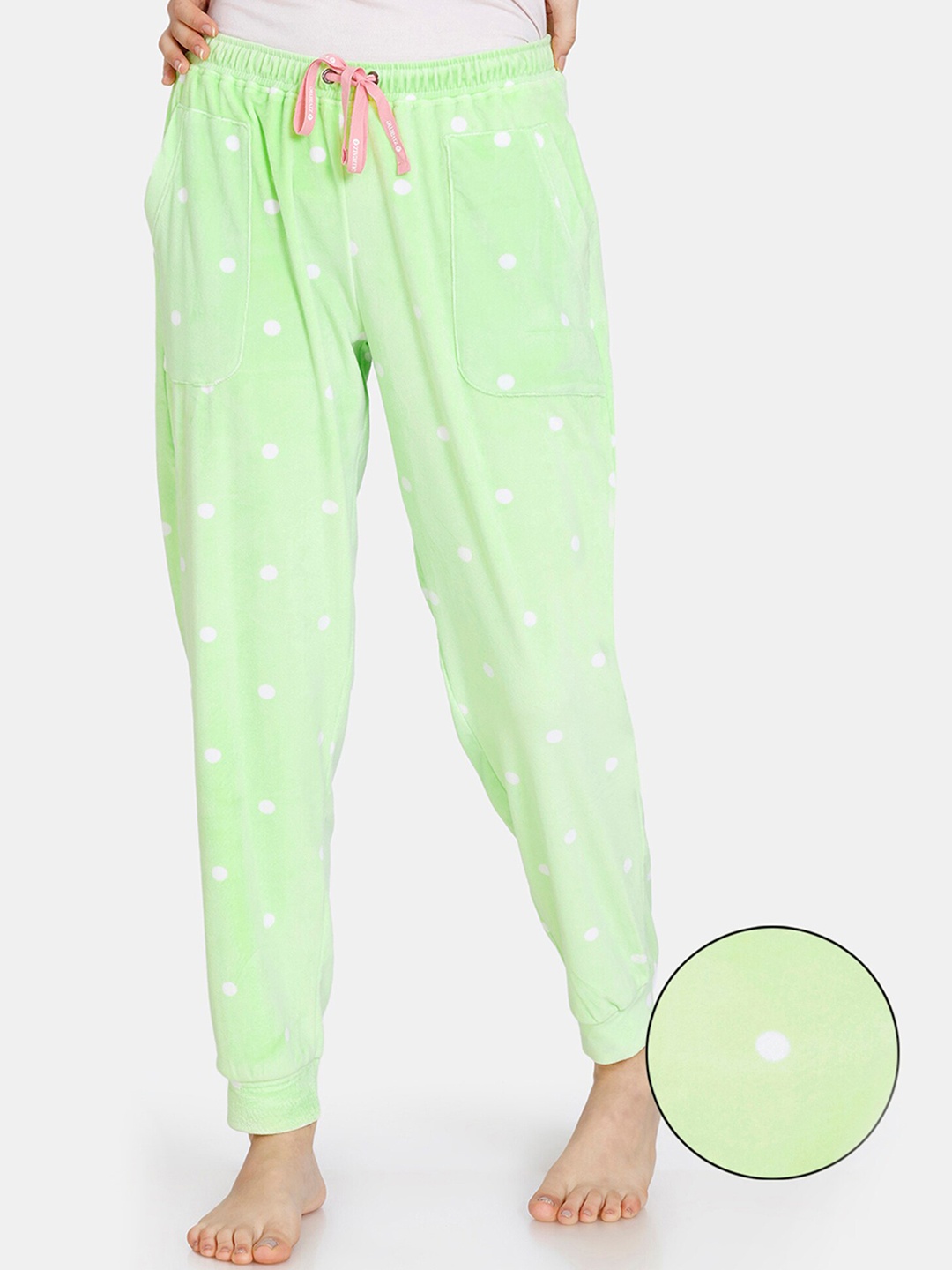

Zivame Green Knitted Lounge Pants