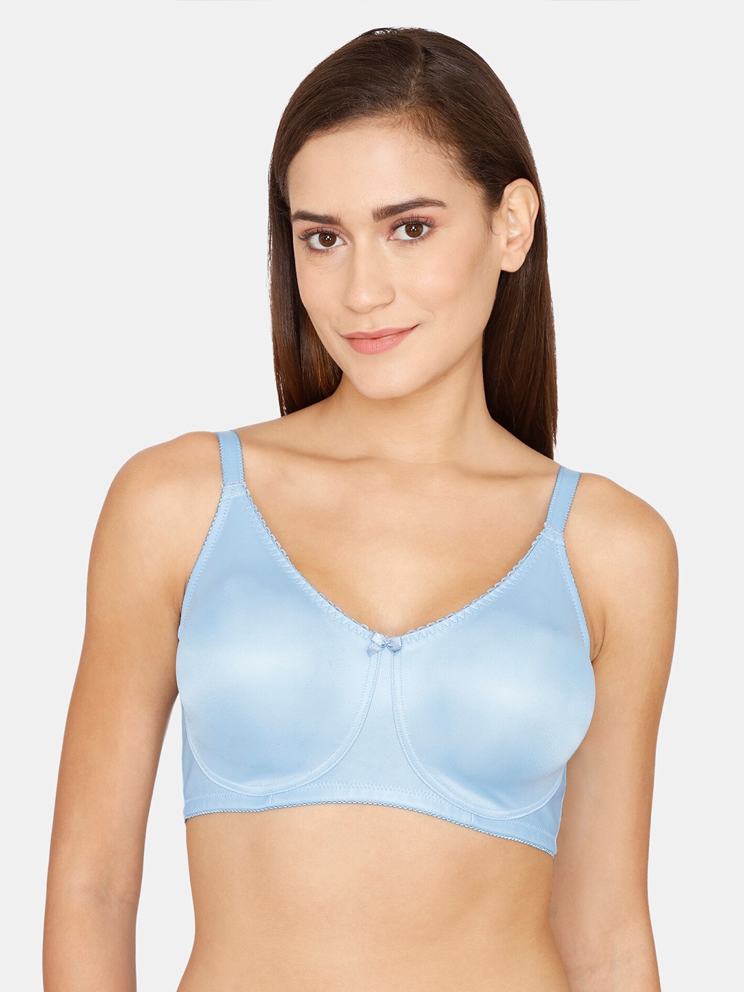 

Zivame Blue Non Padded Non Wired Full Coverage Bra