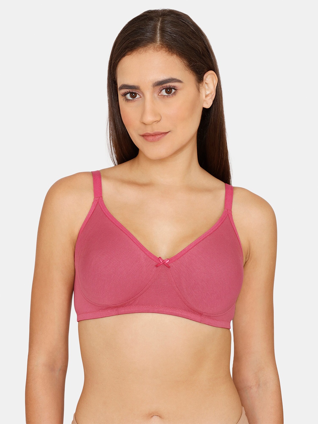 

Zivame Purple Non Padded Seamless T-Shirt Bra