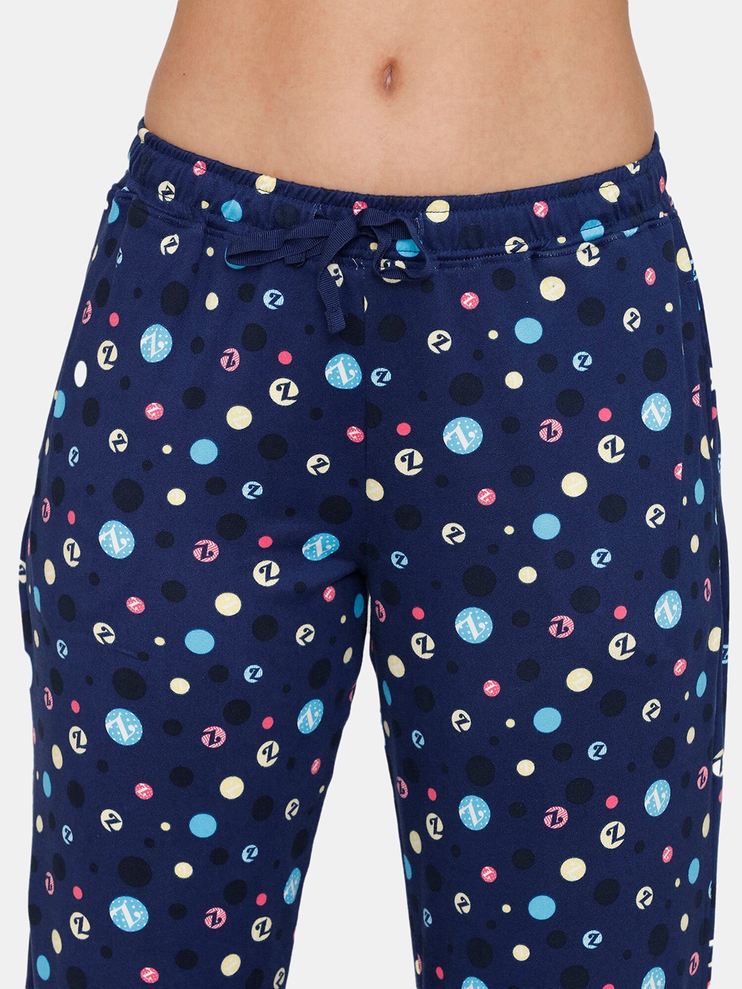 

Zivame Women Blue & Pink Night suit