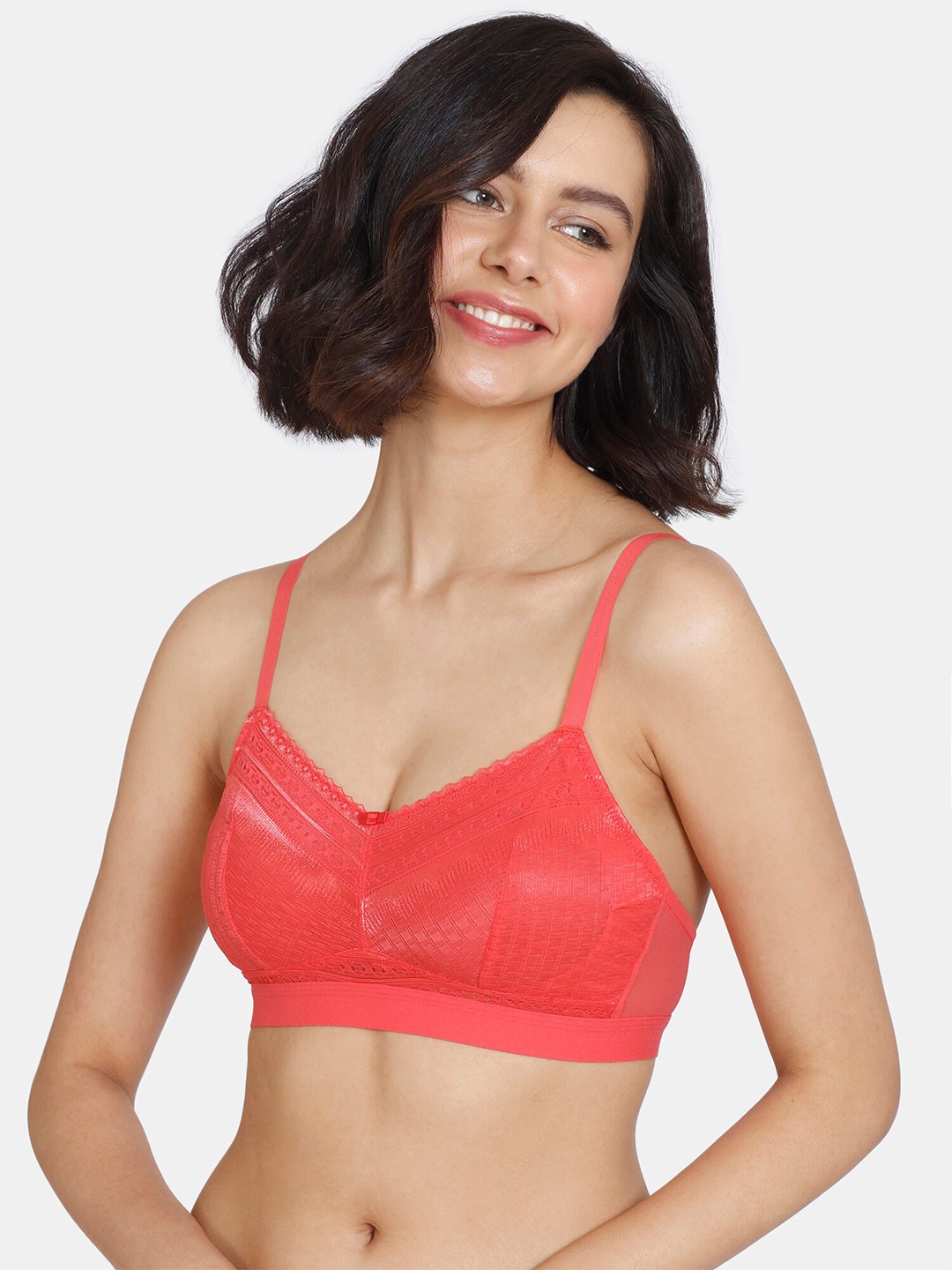 

Zivame Red Non Padded T-Shirt Bra