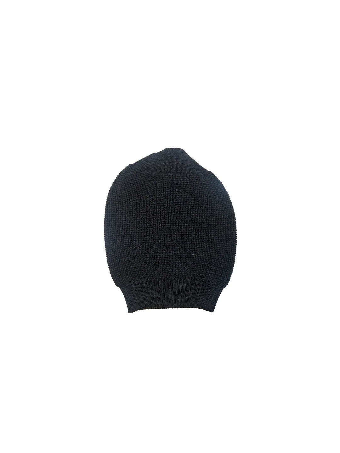 

Gajraj Unisex Black Woollen Slouchy Beanie