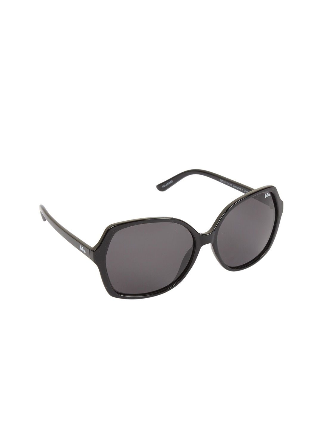 

Lee Cooper Women Grey Lens & Black Oversized Sunglasses with Polarised Lens LC9164NTPOL BLK-Black