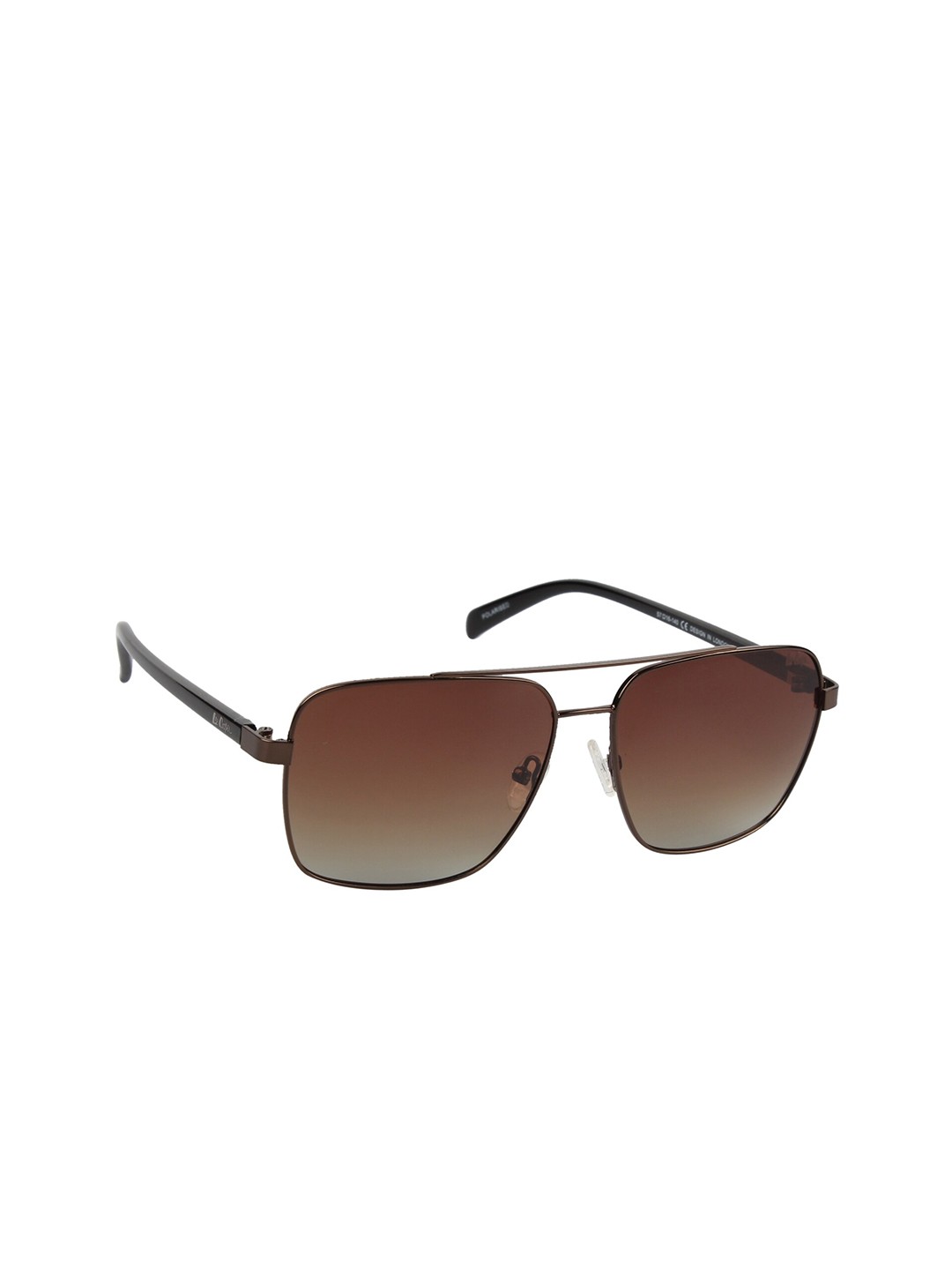 

Lee Cooper Men Brown Lens & Brown Square Sunglasses with Polarised Lens LC9190TWA C2-Brown