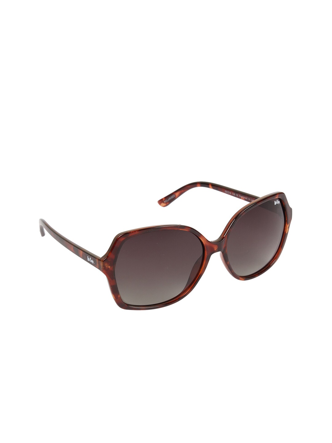 

Lee Cooper Women Brown Lens & Brown Oversized Sunglasses with Polarised Lens