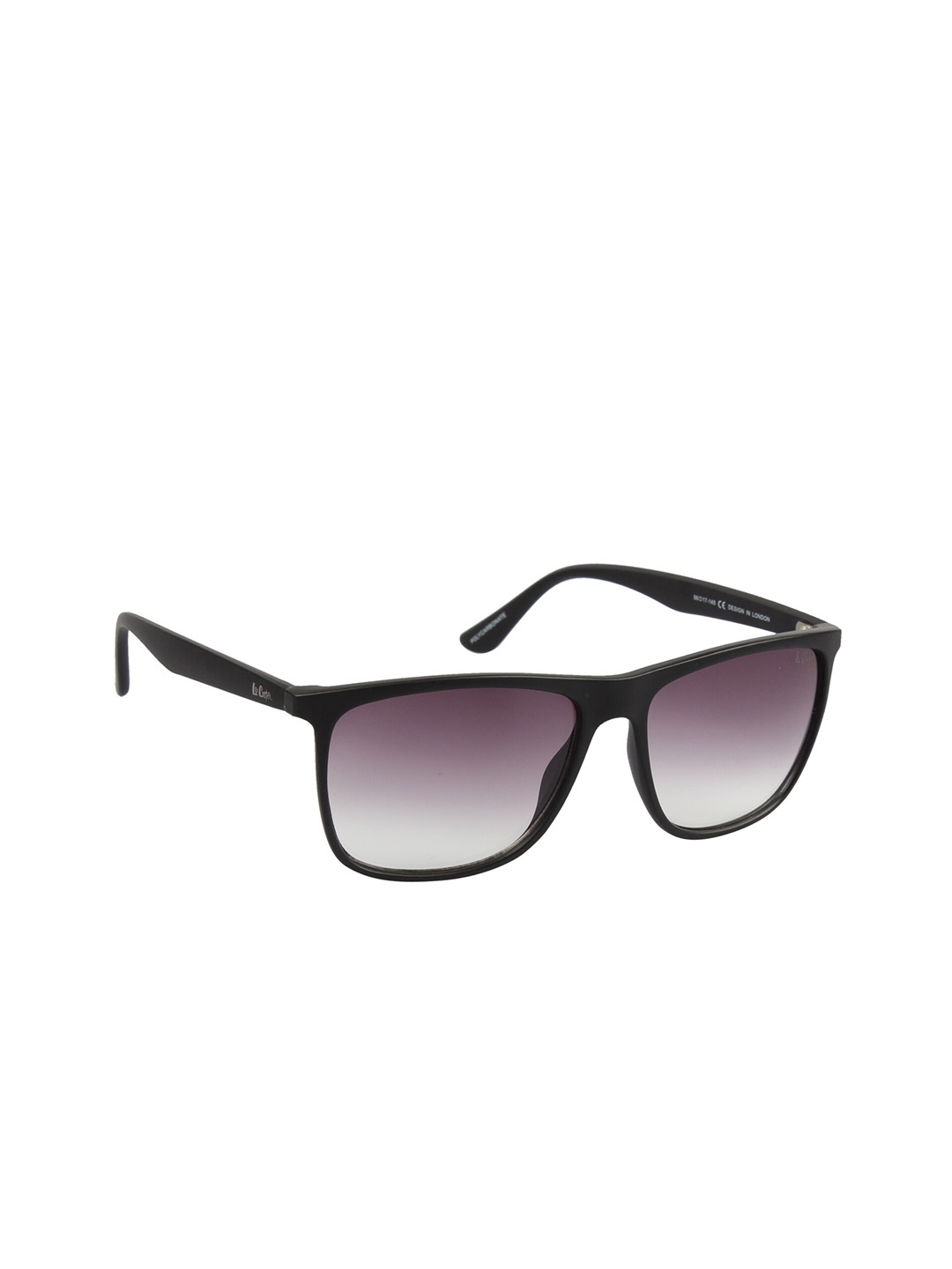 

Lee Cooper Men Grey Lens & Black Square Sunglasses with UV Protected Lens LC9195TWB C1-Black
