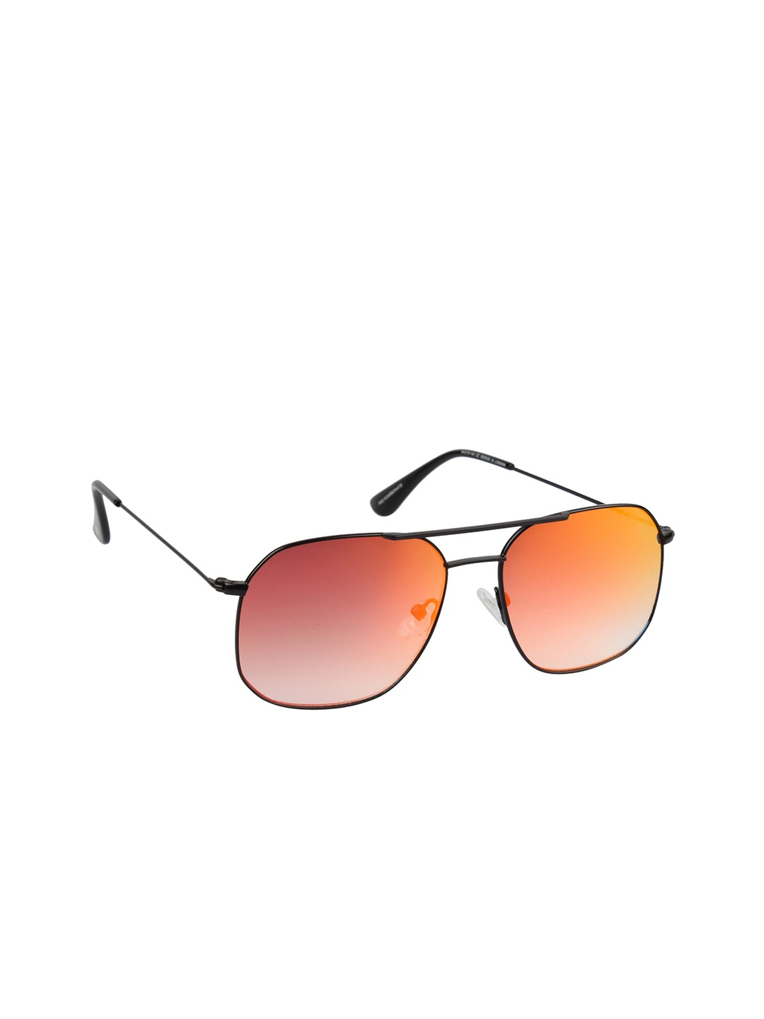 

Lee Cooper Men Mirrored Lens & Black Square Sunglasses with UV Protected Lens