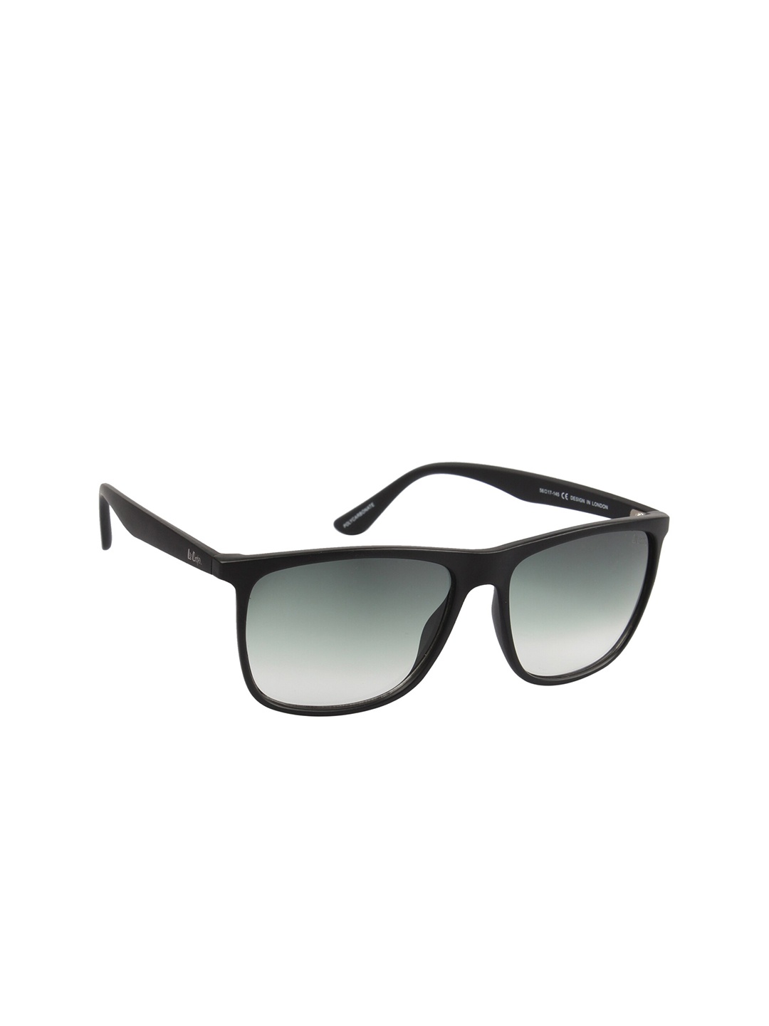 

Lee Cooper Men Green Lens & Black Square Sunglasses with UV Protected Lens