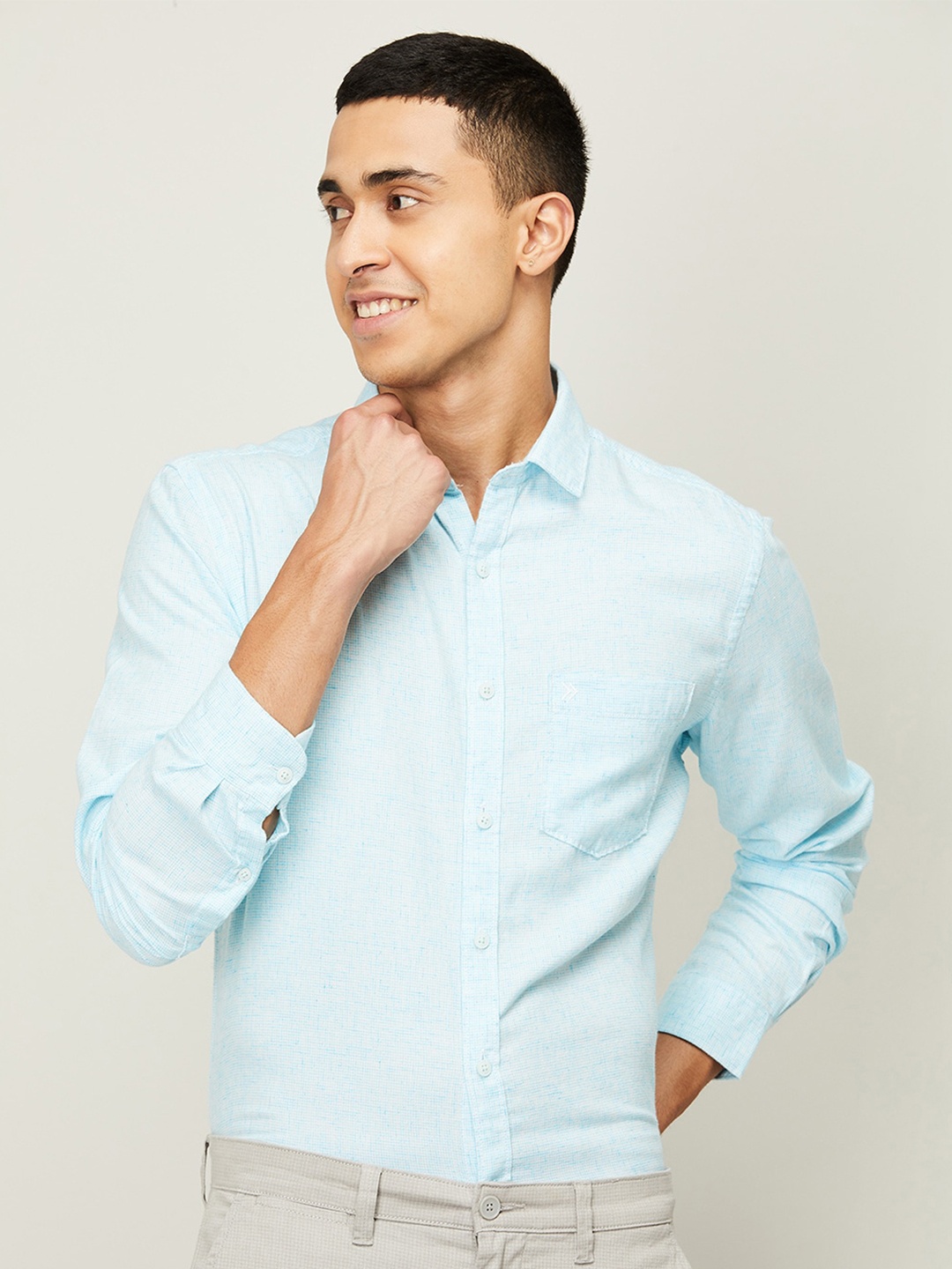 

CODE by Lifestyle Men Blue Standard Casual Shirt