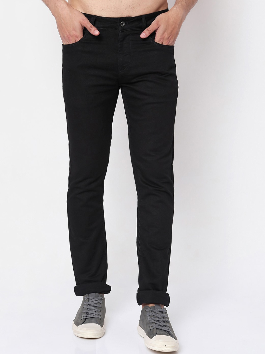 

Rex Straut Jeans Men Black Smart Slim Fit Stretchable Jeans