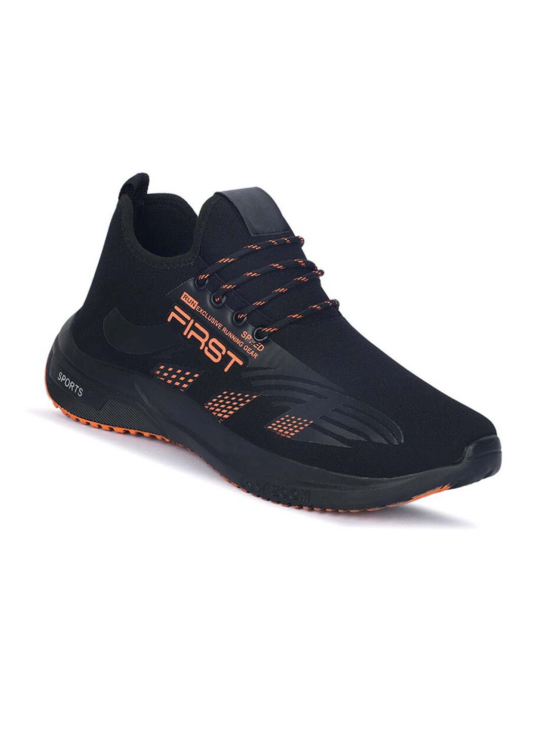 

WIN9 Men Black Mesh Walking Non-Marking Shoes