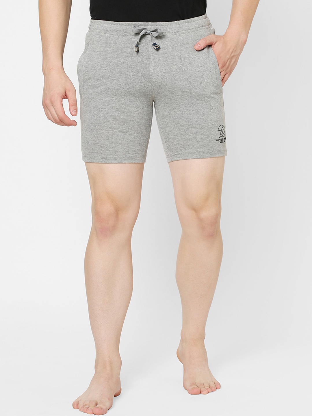 

Sweet Dreams Men Grey Mid Rise Regular Shorts