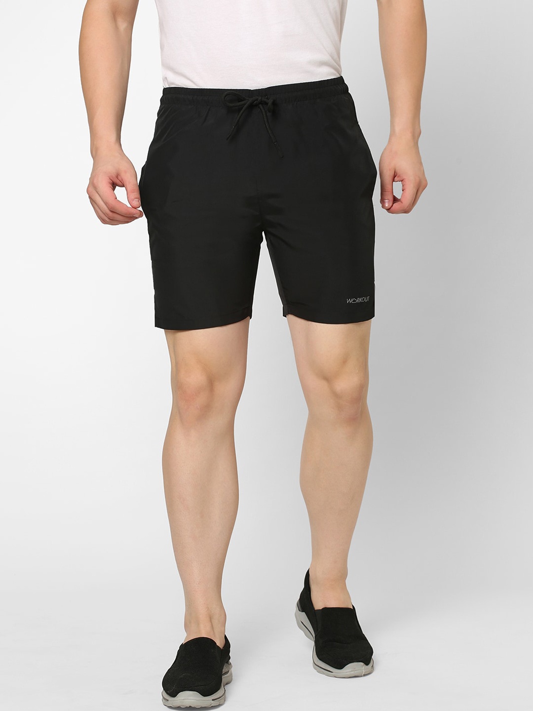 

Sweet Dreams Men solid Black Sports Shorts