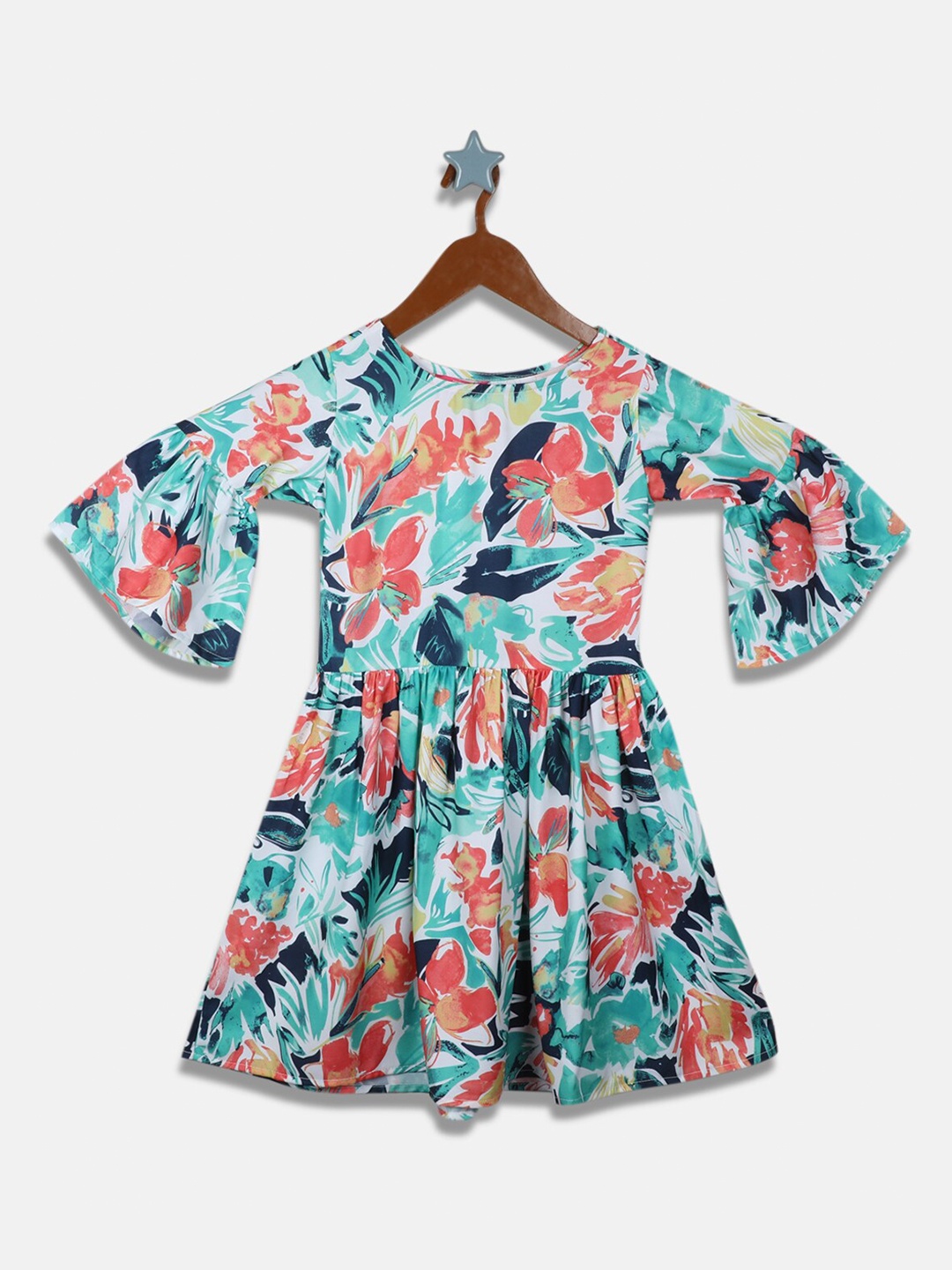 

Monte Carlo Green Floral Dress