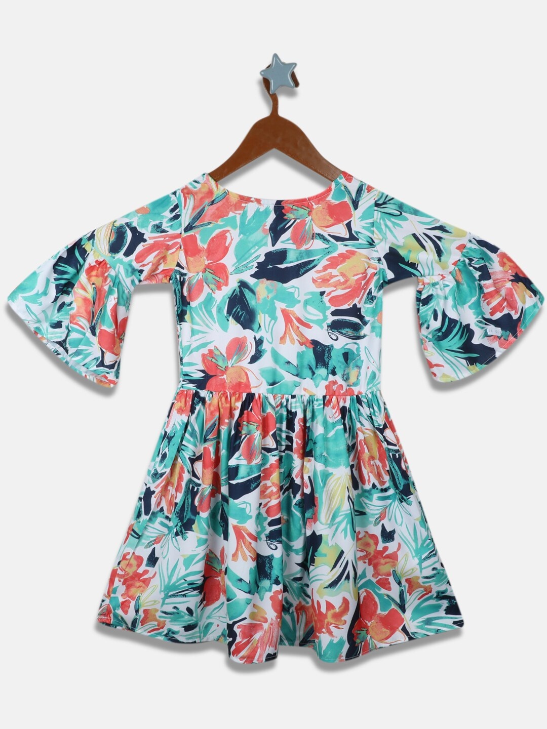 

Monte Carlo Green Floral Dress