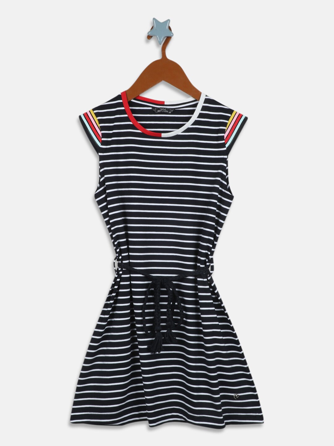 

Monte Carlo Girls Black & White Striped Dress