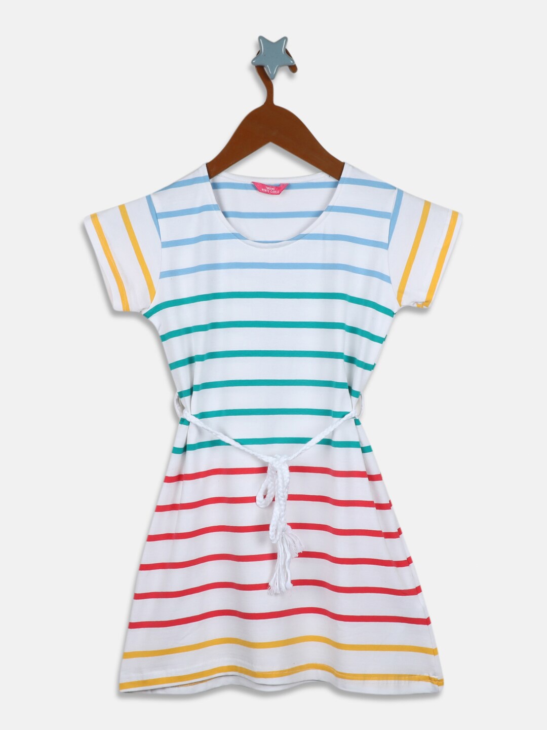 

Monte Carlo White & Red Striped Dress