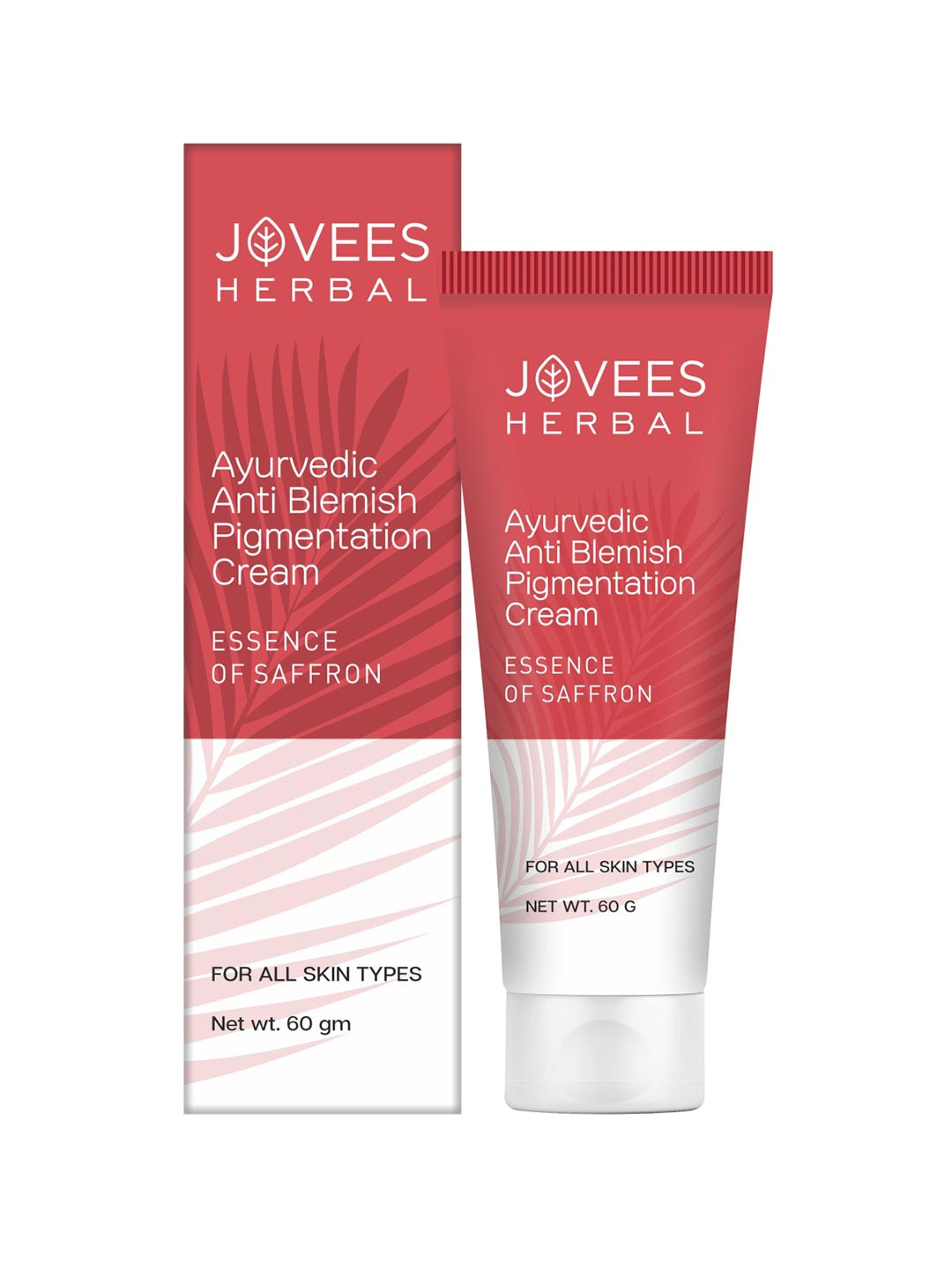 

Jovees Anti Blemish Pigmentation Cream with Saffron 60 g, White