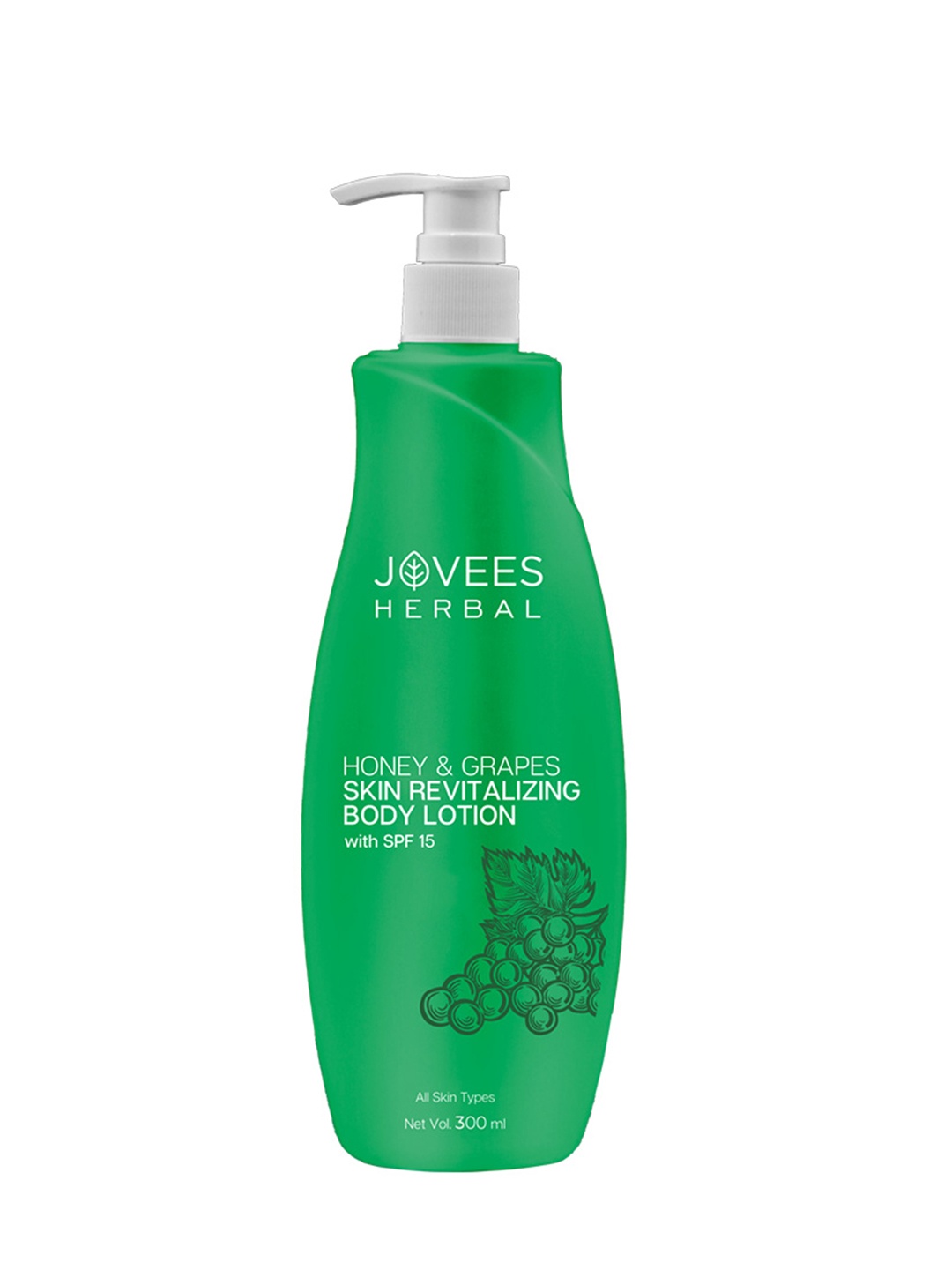 

Jovees Honey & Grape Skin Revitalizing Body Lotion with SPF - 300 ml, Beige